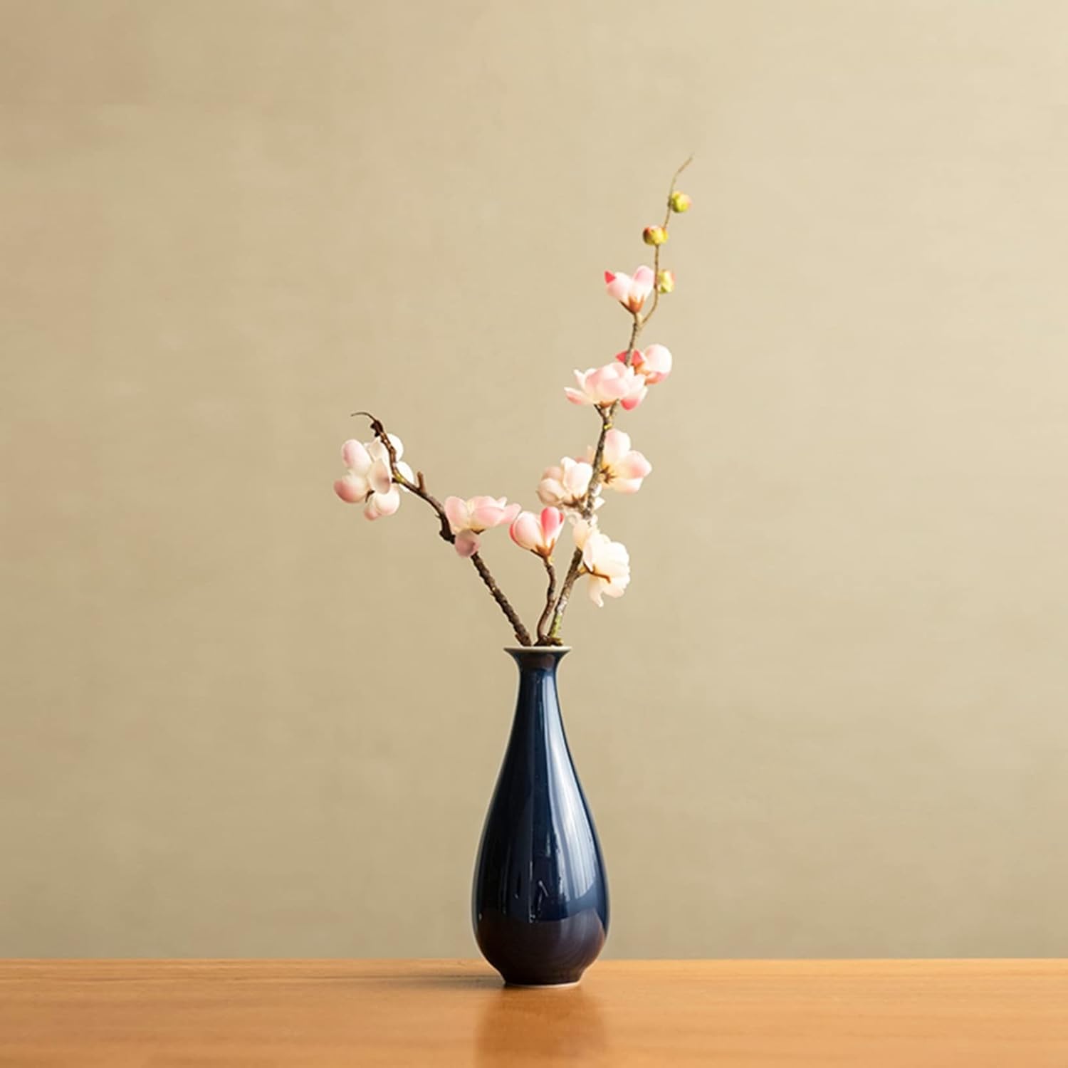 【20%OFFクーポン】枯れない花 永遠の花 梅 禅意 日式 和風 和式 インテリア アートフラワー 陶器花瓶付き 飾り 装飾花 人工観葉植物 本物そっくり 部屋が新鮮になる お供え 玄関 エレガント お仏壇 仏花 お盆 仏