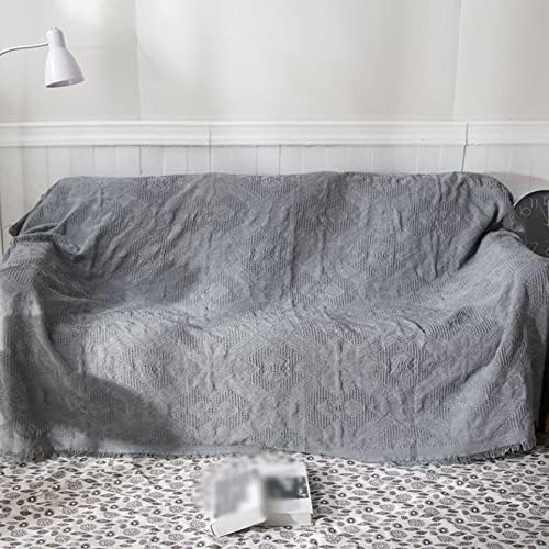 【20%OFFクーポン～】マルチカバー ソファカバー おしゃれ 180*230cm ラグマット フリンジ 綿 1人掛け 2人掛け ベッドカバー カラー 毛布 カラー テーブルクロス テーブル掛け バスマット 水洗い 四季通用