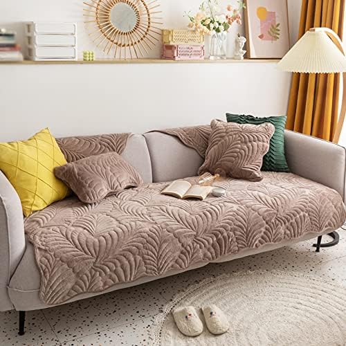 【20%OFFクーポン～】マルチカバー ソファーカバー ベロア シンプル うさぎ柄 防塵カバー カウチベッドカバー 爪とぎ防止 洗濯可 ズレにくい 防カビ 洗濯可 防塵 コーヒー色 清潔簡単 ソファー保護 傷防止 ベロア製品の