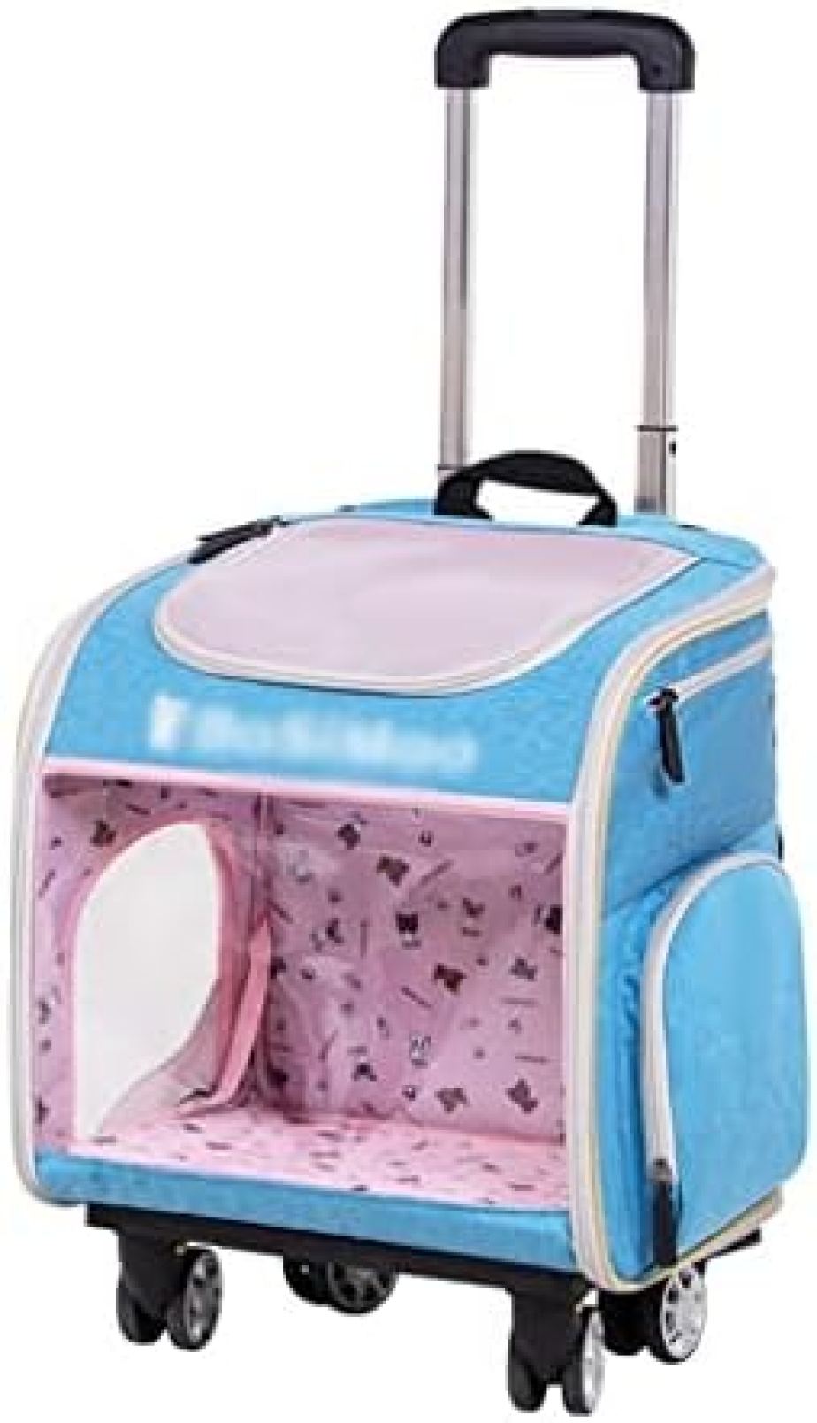 【20%OFFクーポン～】ペットカート ペット用ベビーカー 犬のベビーカー 猫のベビーカー ペットベビーカーの子犬カートトロリー犬の車輪付きの旅行スペースケージのための車輪のバックパックキャリア