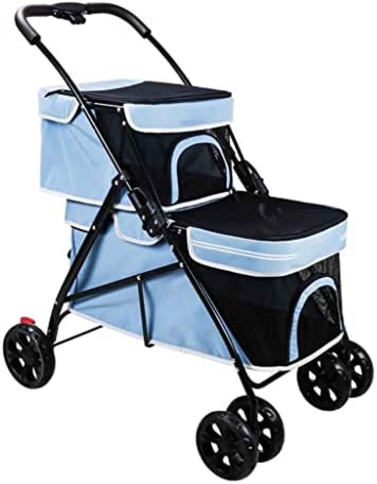 【20%OFFクーポン～】ペットカート 2層 ペットベビーカー 犬用ベビーカー 小型中型犬用 大型ベビーカー 拡大および拡大犬用ベビーカー小型犬猫用ベビーカーシェアトラベルキャリッジ