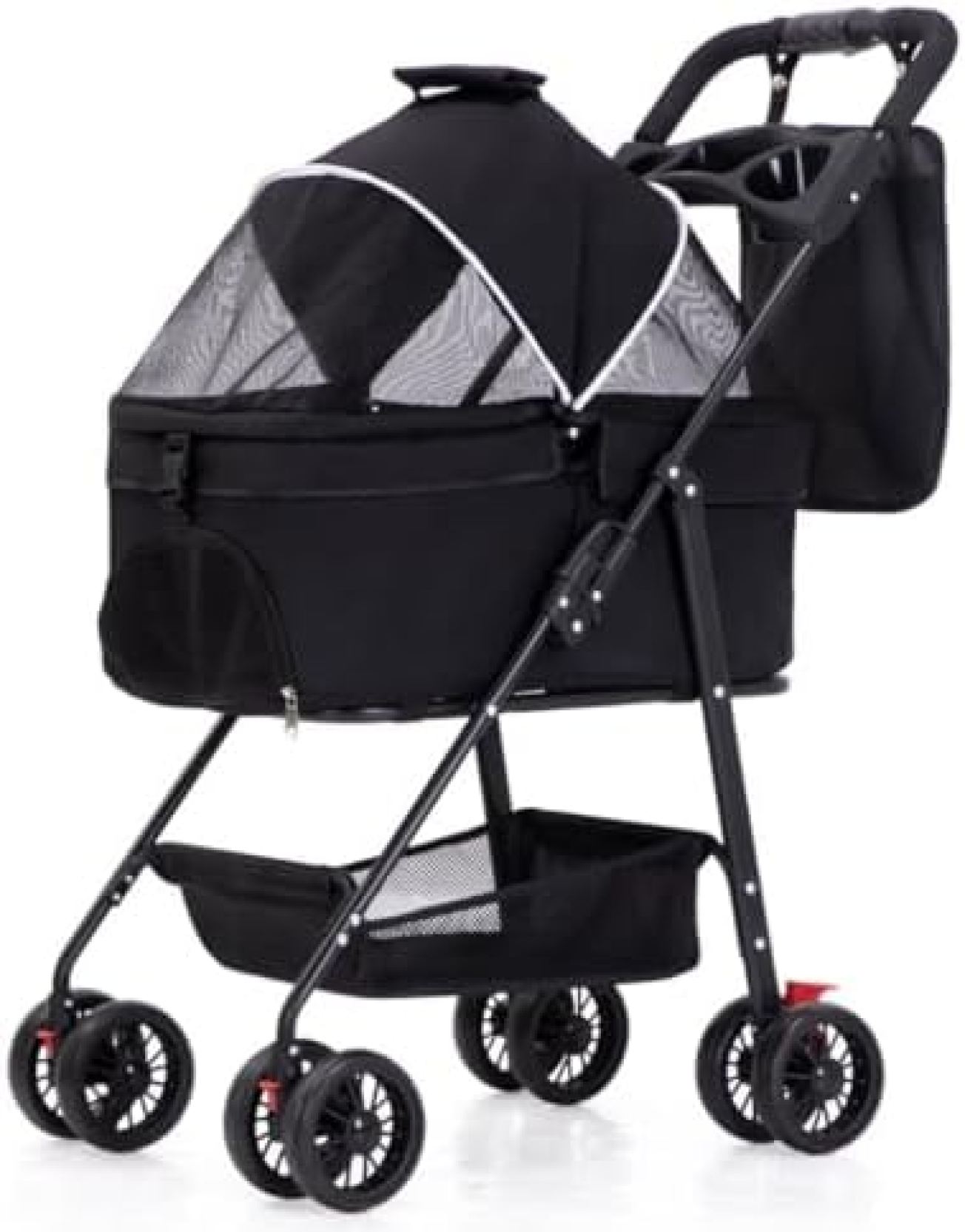 【20%OFFクーポン～】ペット用ベビーカー ペット用ベビーカー 犬用ベビーカー 取り外し可能、折りたたみ可能、軽量素材を使用した小型および中型の犬と猫用 犬 バギー
