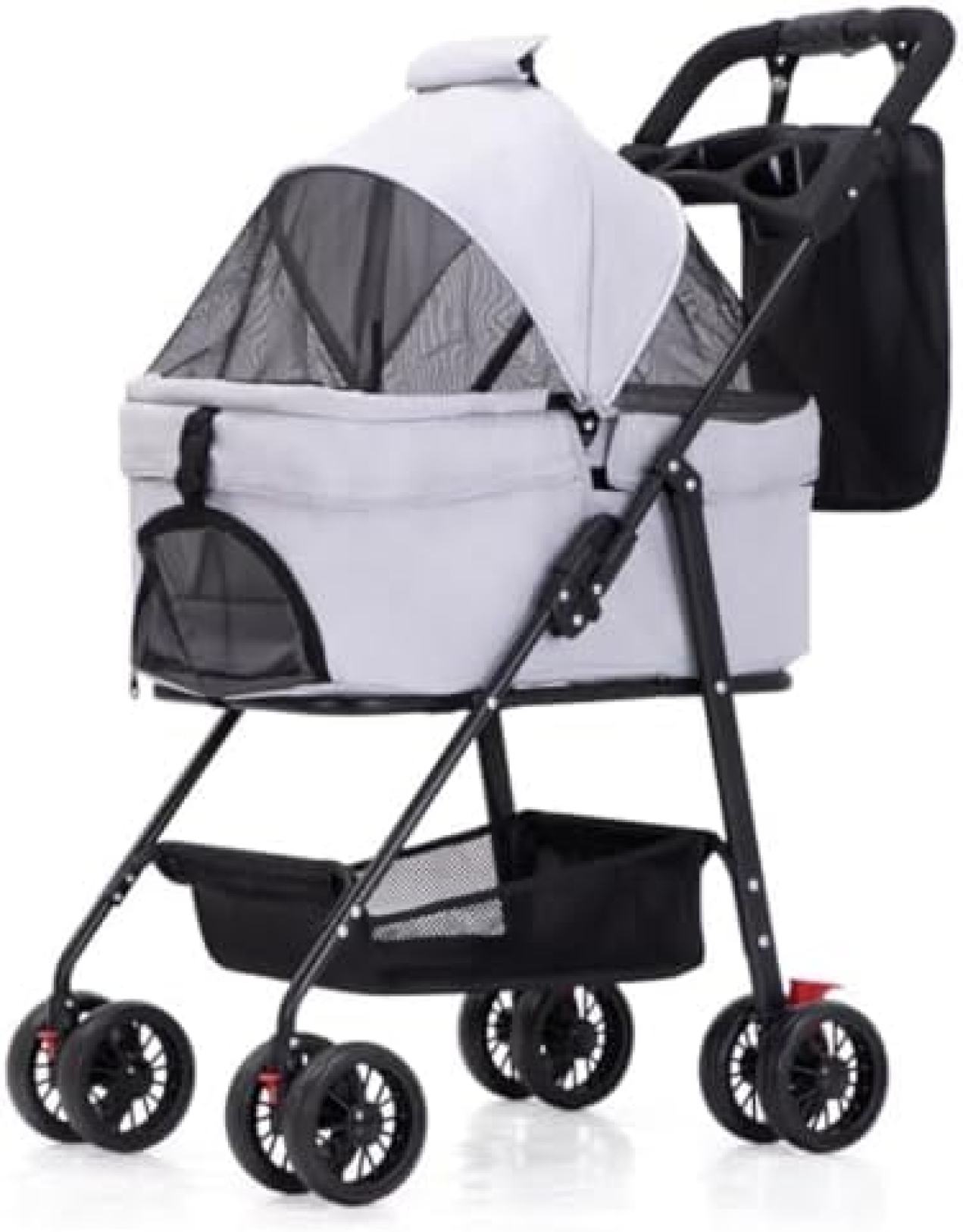 【20%OFFクーポン～】ペット用ベビーカー ペット用ベビーカー 犬用ベビーカー 取り外し可能、折りたたみ可能、軽量素材を使用した小型および中型の犬と猫用 犬用ベビーカー 39,778円