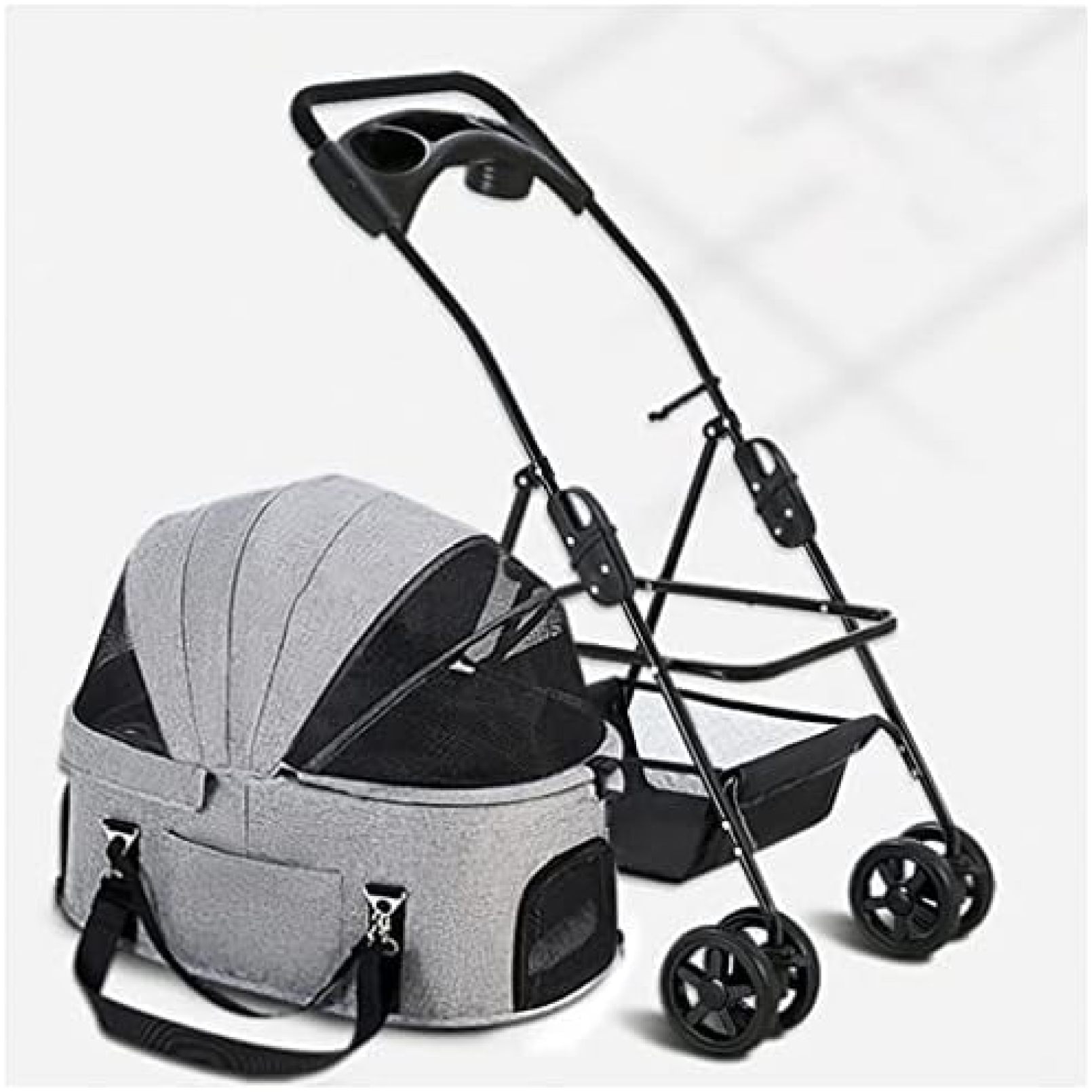 【20%OFFクーポン～】犬用ベビーカー ペット用ベビーカー 犬用 犬用ベビーカー 小型中型犬用 犬用ベビーカー ペット 猫 犬用ベビーカー プレミアムベビーカー 取り外し可能 キャリア トロリー カップホルダー付き