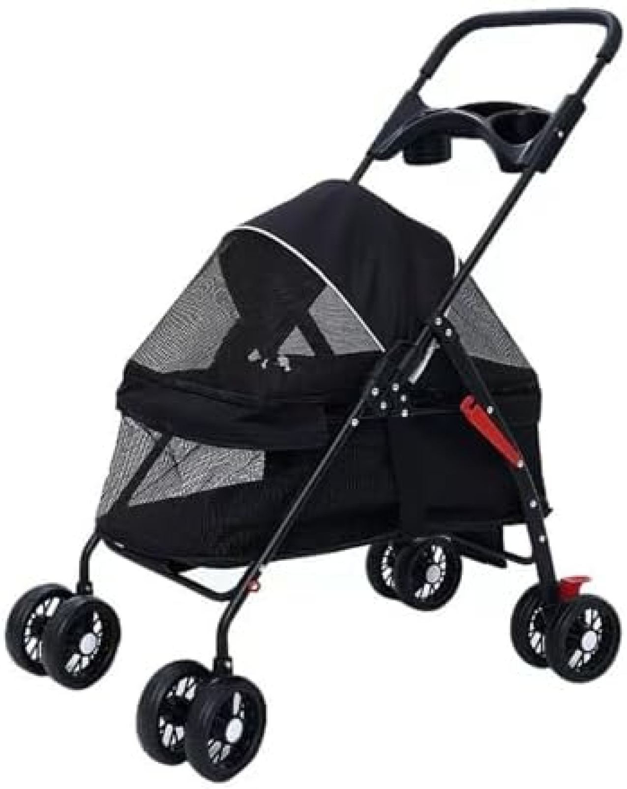 【20%OFFクーポン～】ペットカート ペット用ベビーカー 犬用ベビーカー 猫用ベビーカー 軽量ペットベビーカー ペットカート、お出かけ犬猫カート、ポータブル折りたたみペット専用小型カート 旅行中の犬?猫のために