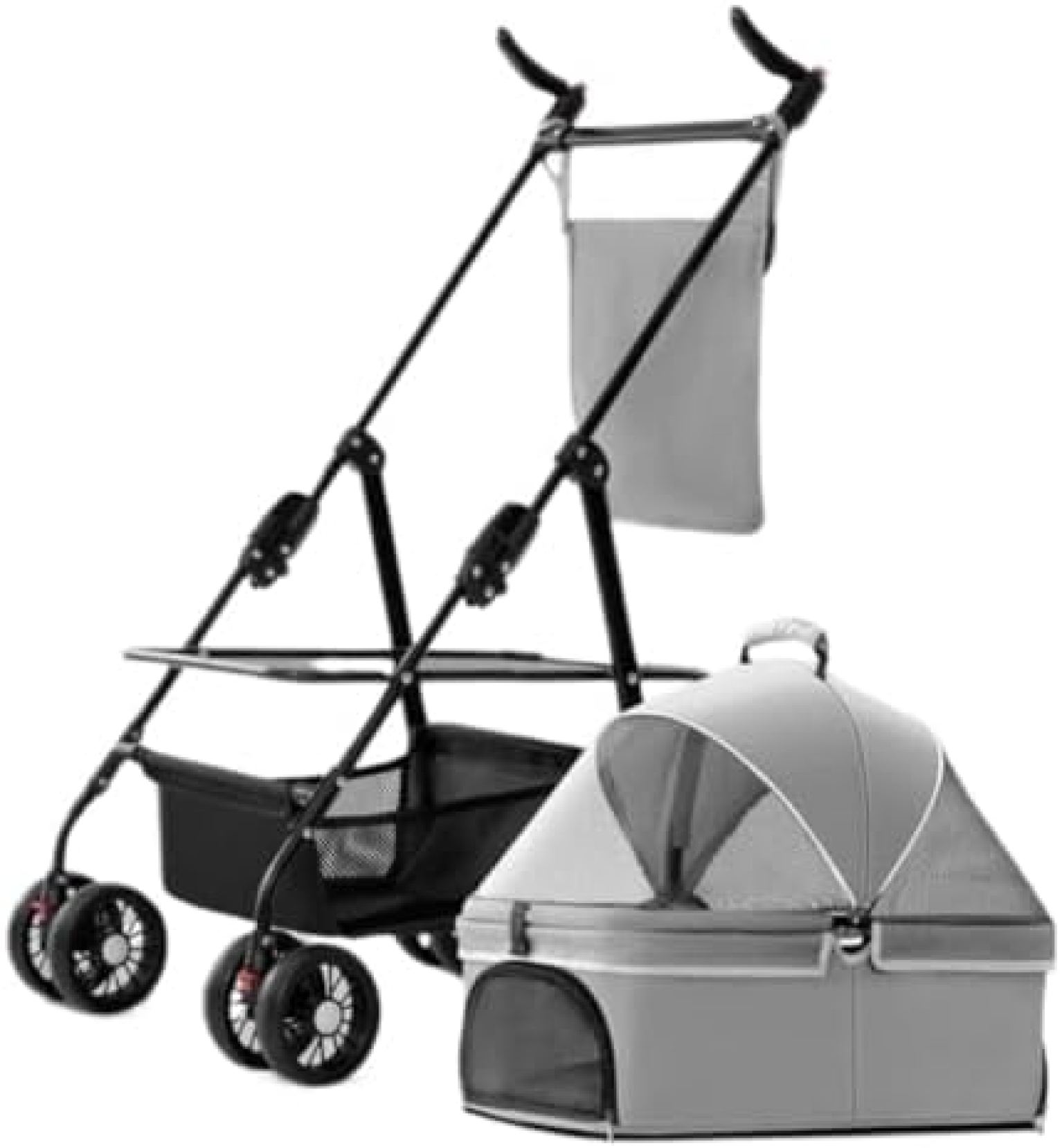 【20%OFFクーポン～】ペットカート ベビーカー バギー 犬 猫 多頭 ペットのお出かけ用ベビーカー 小型プルカート 子犬用ベビーカー 犬用散歩カート 小型 軽量 折りたたみ可能な猫