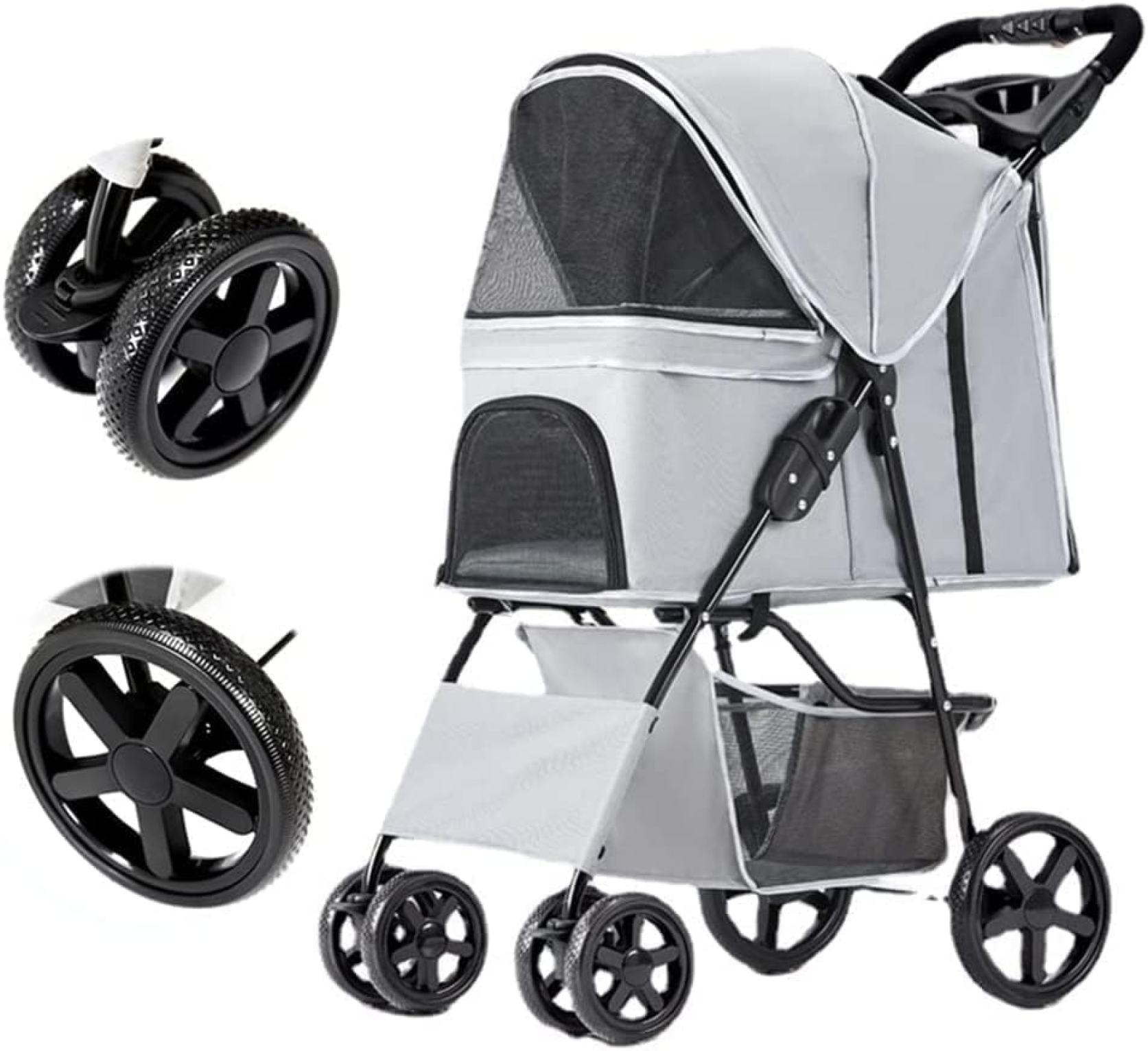 【20%OFFクーポン～】ペットカート ベビーカー バギー 犬 猫 多頭 ペット用犬猫用ベビーカー 小型中型犬猫用ペットベビーカー 折りたたみ式 ペットトラベルカート プレミアム犬用ベビーカー 猫用キャリッジ 50,015円