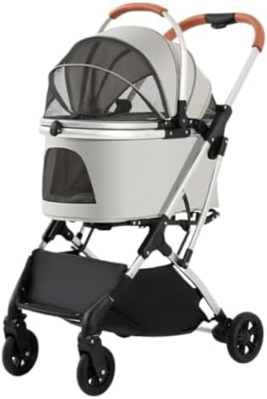 【20%OFFクーポン～】ペットカート ベビーカー バギー 犬 猫 多頭 中型犬および大型犬用の多機能ペットベビーカー 屋外旅行用犬カート ポータブルで折りたたみ可能