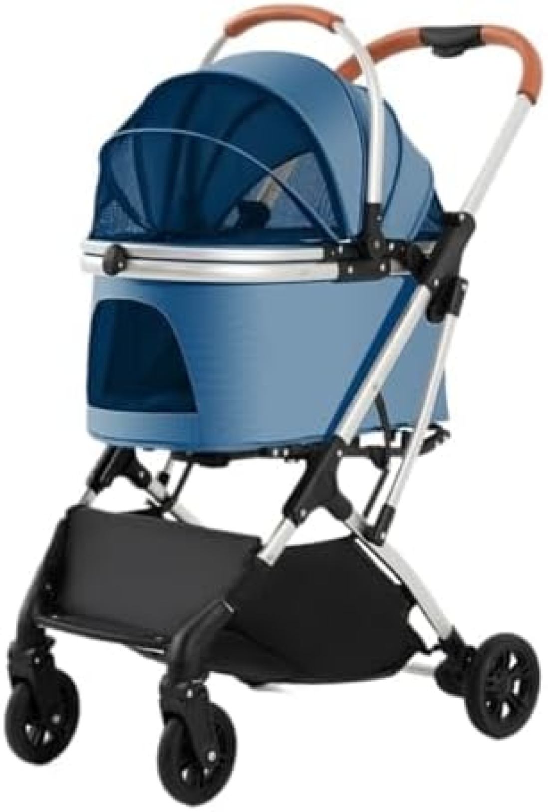 【20%OFFクーポン～】ペット用ベビーカー ペットカート ベビーカー バギー 犬 猫 多頭 中型犬および大型犬用の多機能ペットベビーカー 屋外旅行用犬カート ポータブルで折りたたみ可能 犬用ベビーカー