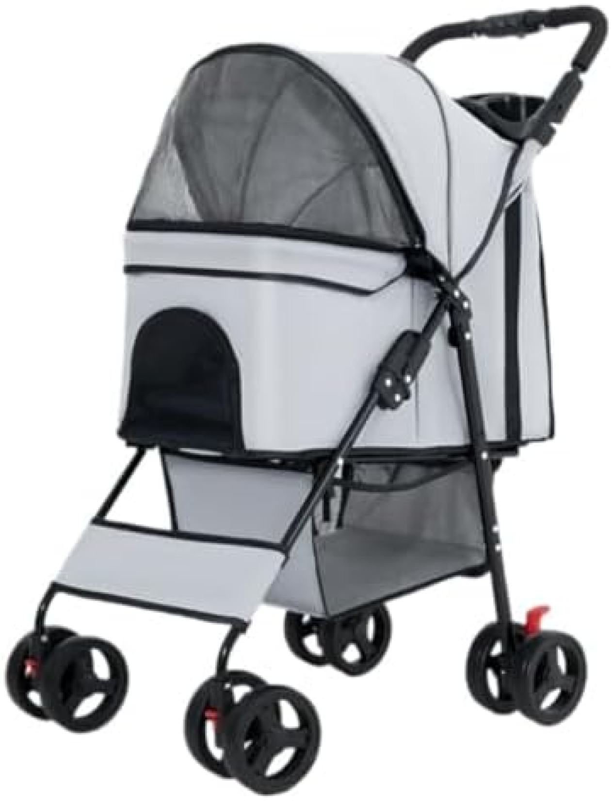 【20%OFFクーポン～】ペットバギー ペットカート ベビーカー バギー 犬 猫 多頭 ペット用ベビーカー 犬用ベビーカー 折りたたみ式ペット用ベビーカー 簡単設置 折りたたみ便利なディナートレイ 犬用カート 犬カート