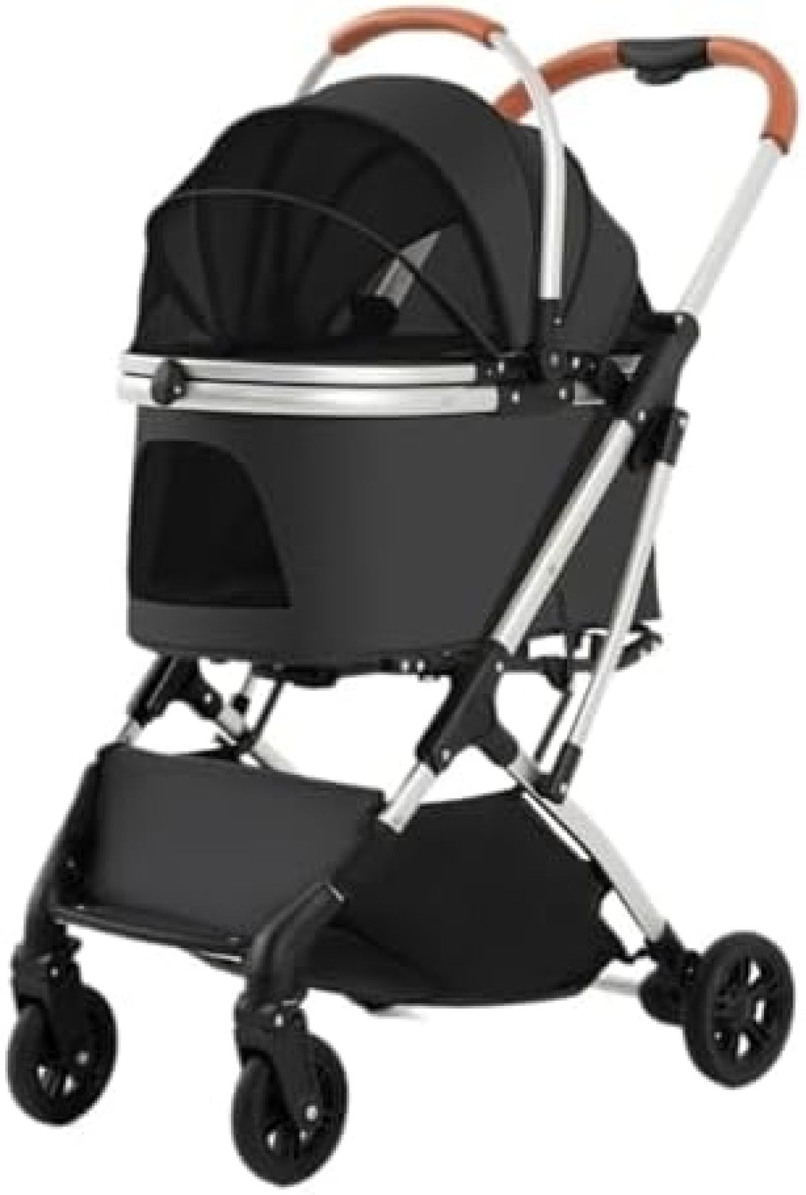 【20%OFFクーポン～】ペットカート ベビーカー バギー 犬 猫 多頭 中型犬および大型犬用の多機能ペットベビーカー 屋外旅行用犬カート ポータブルで折りたたみ可能