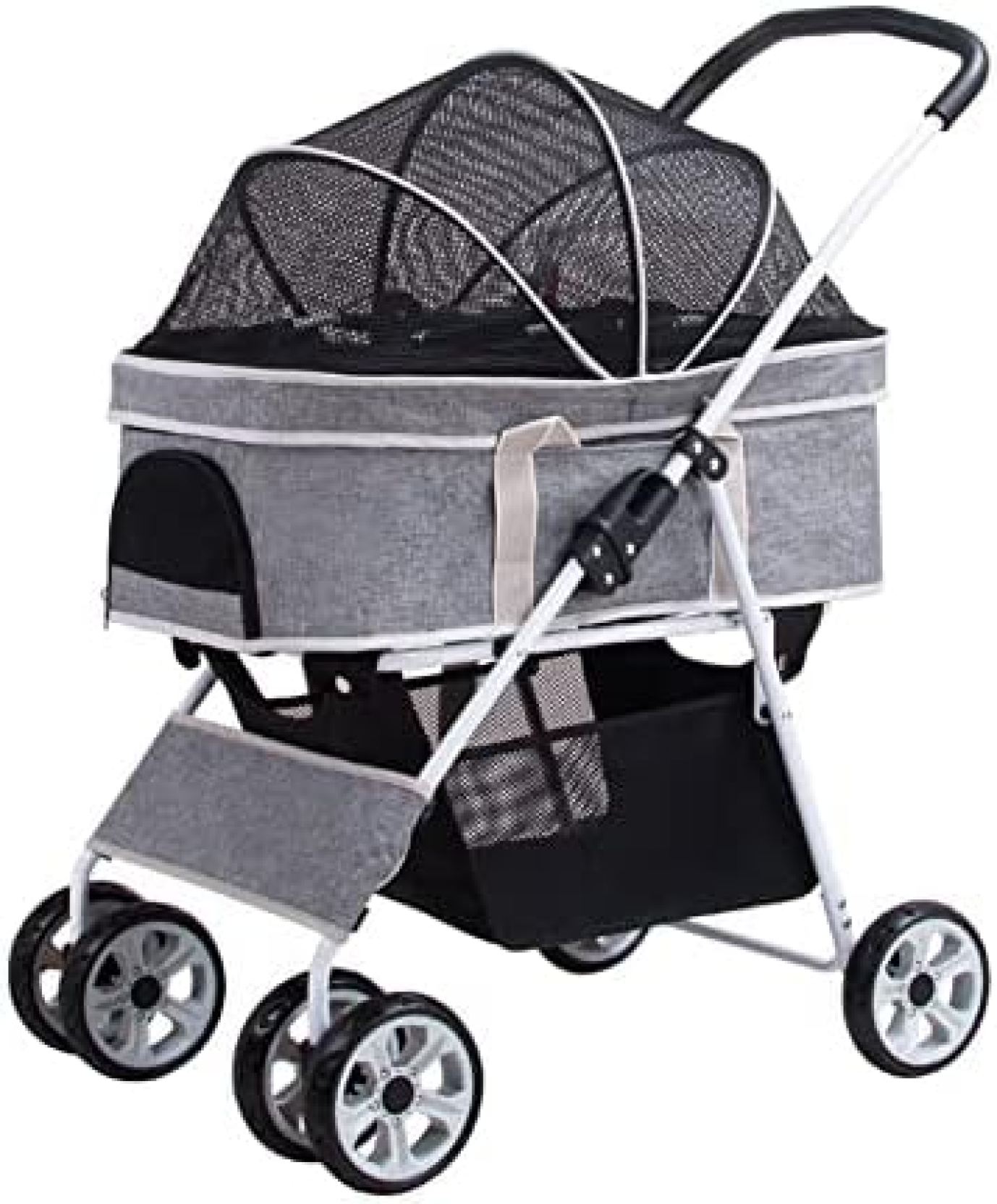 【20%OFFクーポン～】ペットカート ベビーカー バギー 犬 猫 多頭 分離型 4輪360°回転 折りたたみ 犬用ベビーカー 猫犬兼用 多機能 小型犬 多頭用 取り外し可能 ペットバギー 組み立て簡単 お出かけ 介護用 ペッ