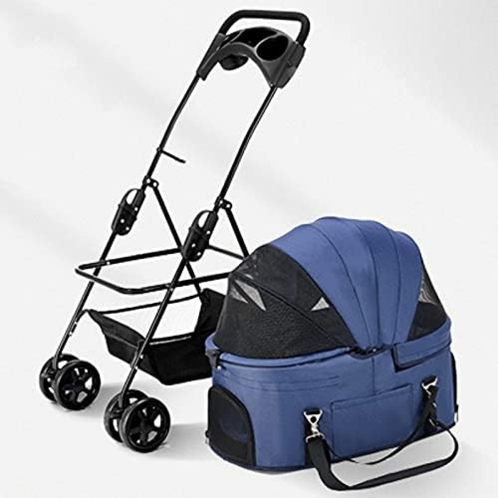 【20%OFFクーポン～】ペットカート ペットかーと 小型犬 犬 ベビーカー ショッピングカート 4輪 多頭用 ペットベビーカー 折りたたみ簡単 犬 猫 軽量 安全装置付 ドッグカート 中型犬 キャリー 小型犬 多頭 老犬 介 55,281円