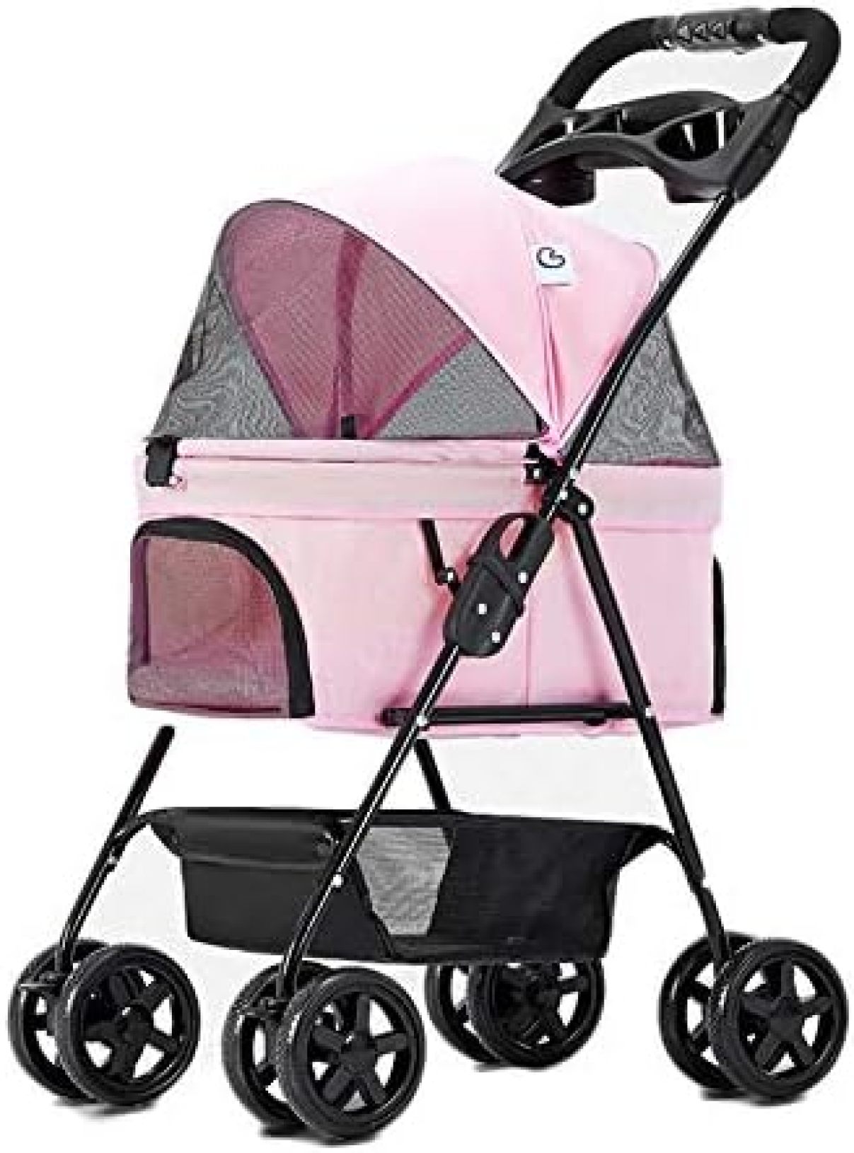 【20%OFFクーポン～】ペットカート ベビーカー バギー 犬 猫 多頭 折りたたみ 犬用ベビーカー 前輪360°回転 折りたたみ 多頭用 4輪軽量 安全装置付 ドッグカート 後輪ブレーキ機能 多機能 軽量 折りたたみ 組み立 52,610円