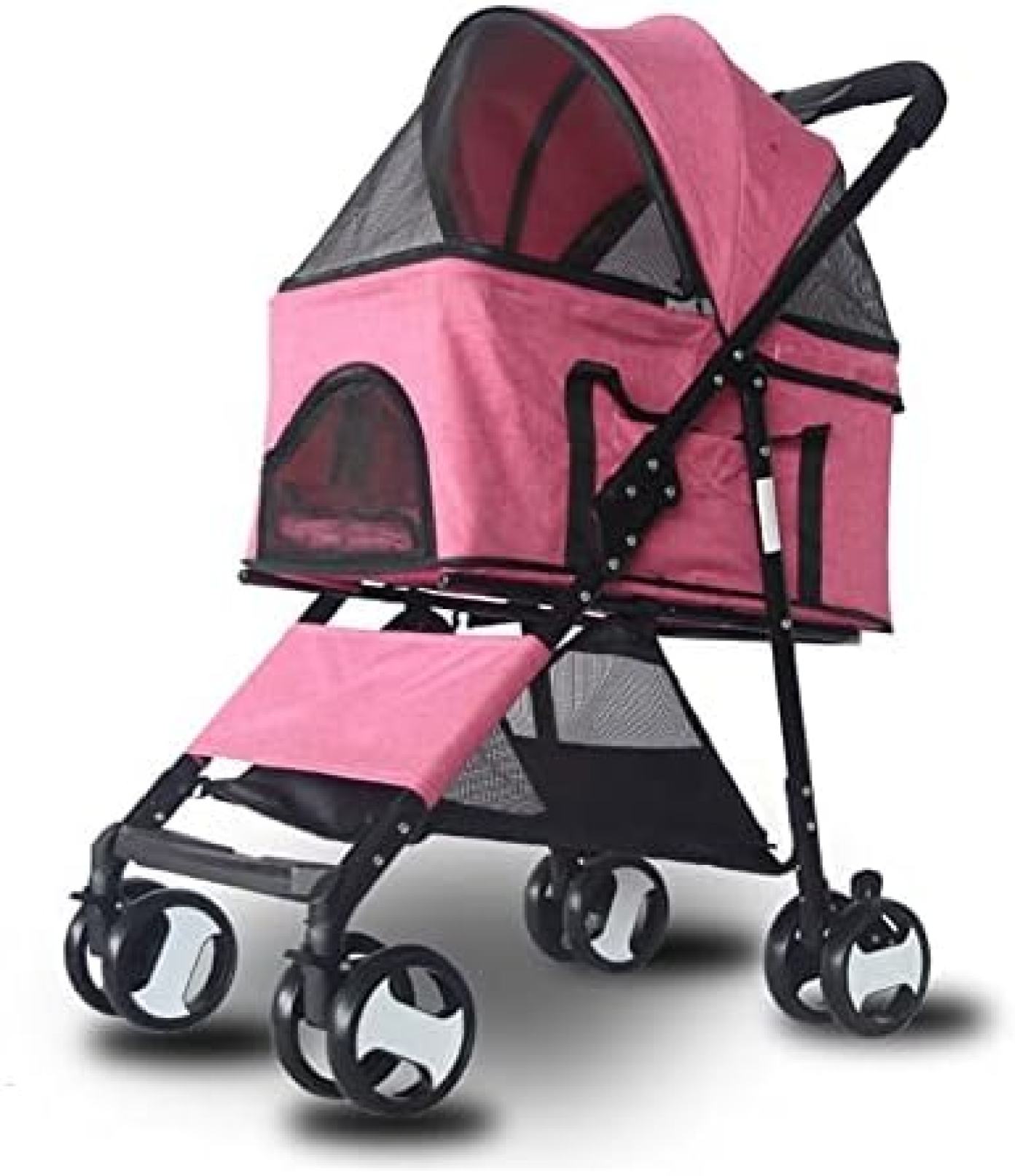 【20%OFFクーポン～】ペットカート 折りたたみ式ペットストローラー 小型犬用の 取り外し可能な犬のジョギングトロリー 高密度EVA衝撃吸収ホイール 組み立て簡単 お出かけ 介護用 ペット用ベビーカー 耐荷重15KG