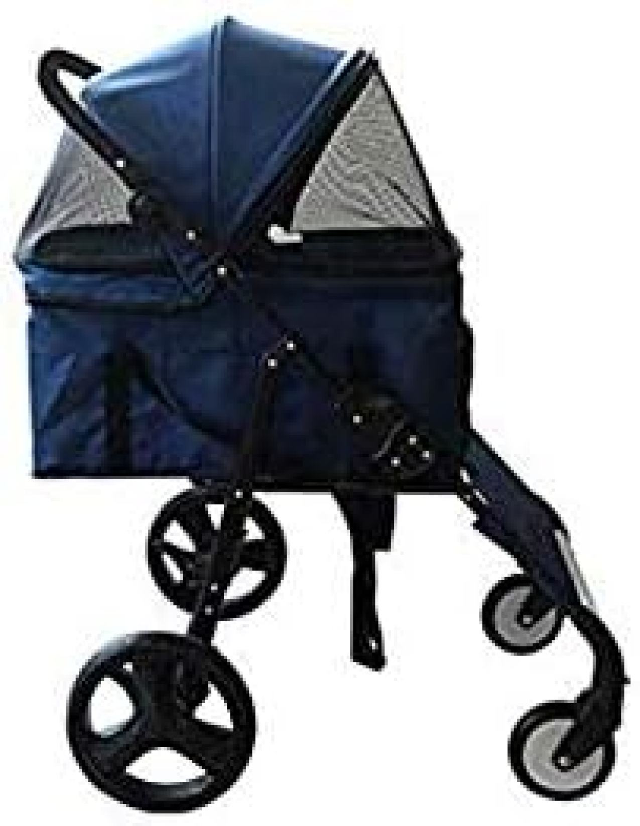 【20%OFFクーポン～】ペットカート ベビーカー バギー 犬 猫 多頭 小型犬用ペットベビーカー猫犬ケージ3輪旅行折りたたみキャリア子犬ジョガー折りたたみ式旅行キャリア散歩カート（505 * 200 * 890 mm）
