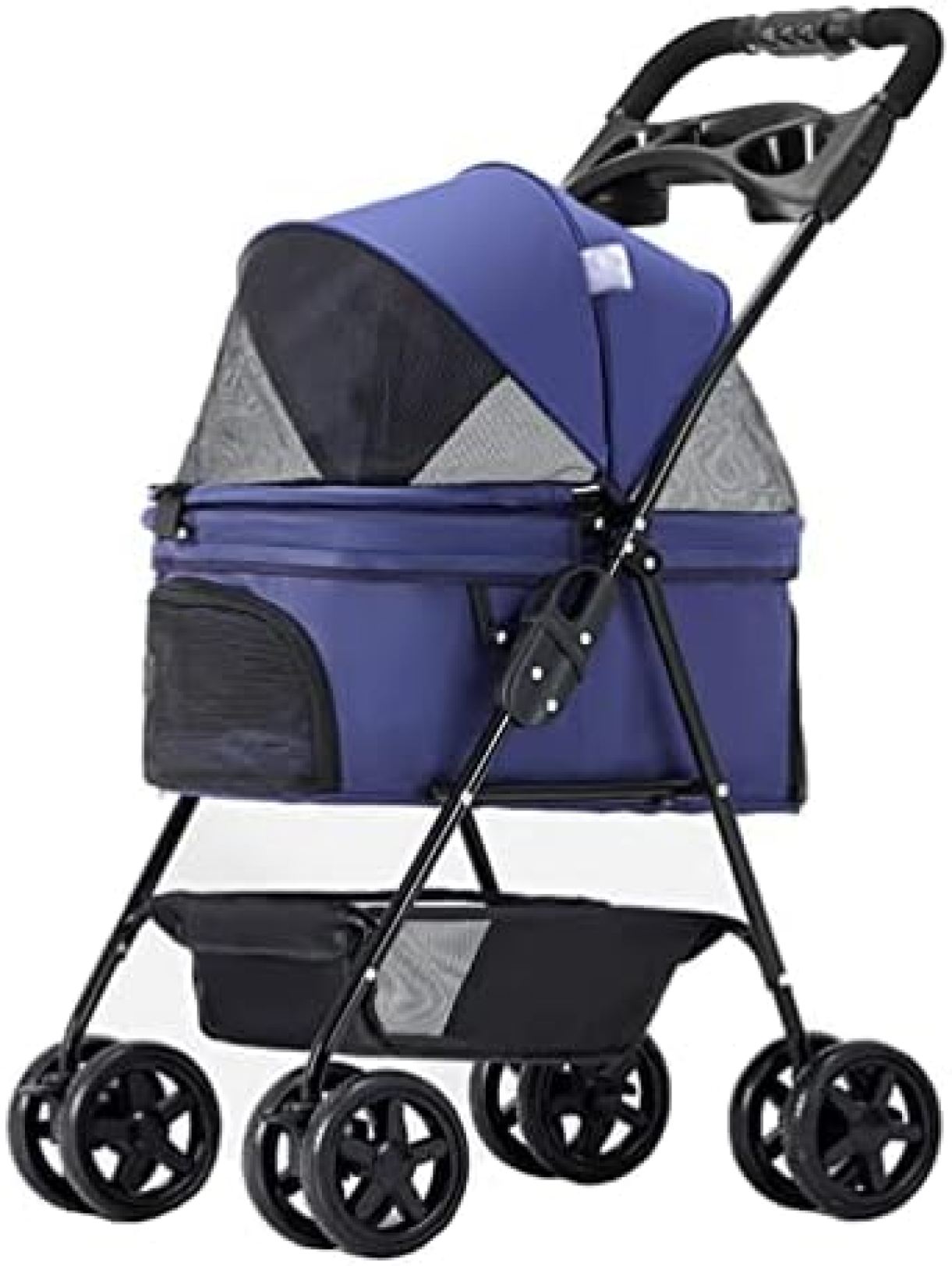 【20%OFFクーポン～】ペットカート ベビーカー バギー 犬 猫 多頭 折りたたみ式ペットストローラー 小型中型犬猫ジョガーベビーカー 12kg容量のポータブルペットストローラー