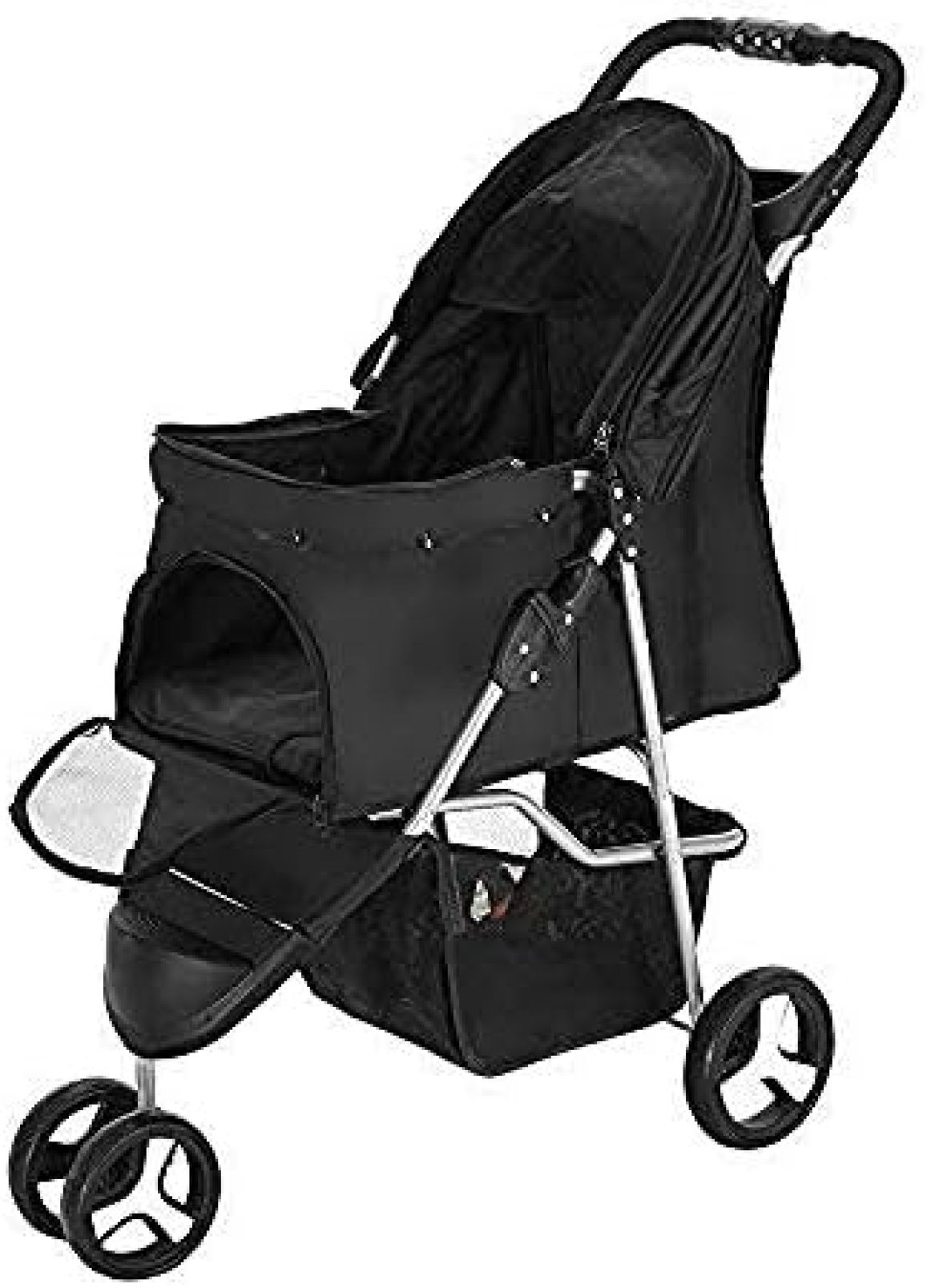 【20%OFFクーポン～】ペットカート ベビーカー バギー 犬 猫 多頭 小型犬用ペットベビーカー子犬猫用ペットトラベル3ホイール折りたたみ式トラベルキャリア 65,136円