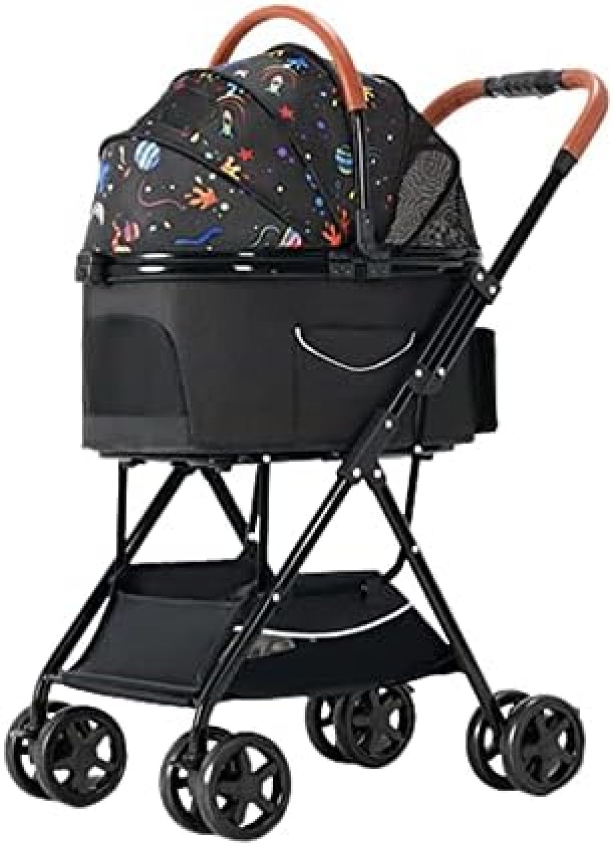 【20%OFFクーポン～】ペットカート ドッグカート 犬 猫バギー 猫犬用ペットストローラー ペットストローラーバギーベビーカー軽量折りたたみ式ペットストローラー4輪トラベル用品 組み立て簡単 最大積載量 15Kg/33Lbs