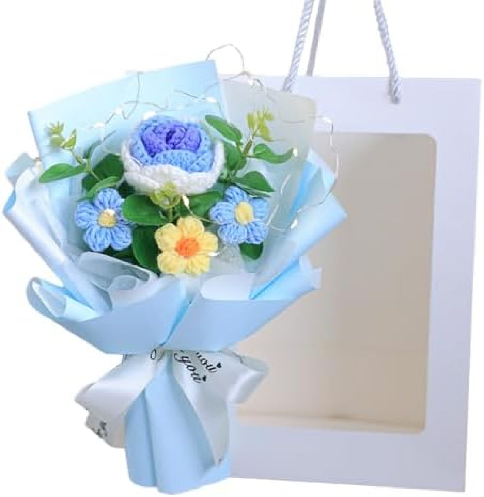 楽天市場】【20%OFFクーポン】ニットフラワーブーケ ハンドメイド 枯れ