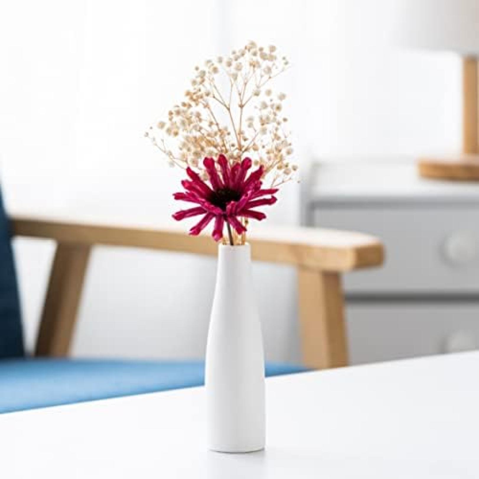 【20%OFFクーポン】インテリア小物 ミニフラワーベース 花器 陶器製 小さい花瓶 広口 おしゃれ雑貨 装飾用花瓶 ドライフラワーの花瓶 北欧の置物 北欧の花瓶 陶器の花瓶 円柱 かびん 花のアレンジメント 玄関におく置き