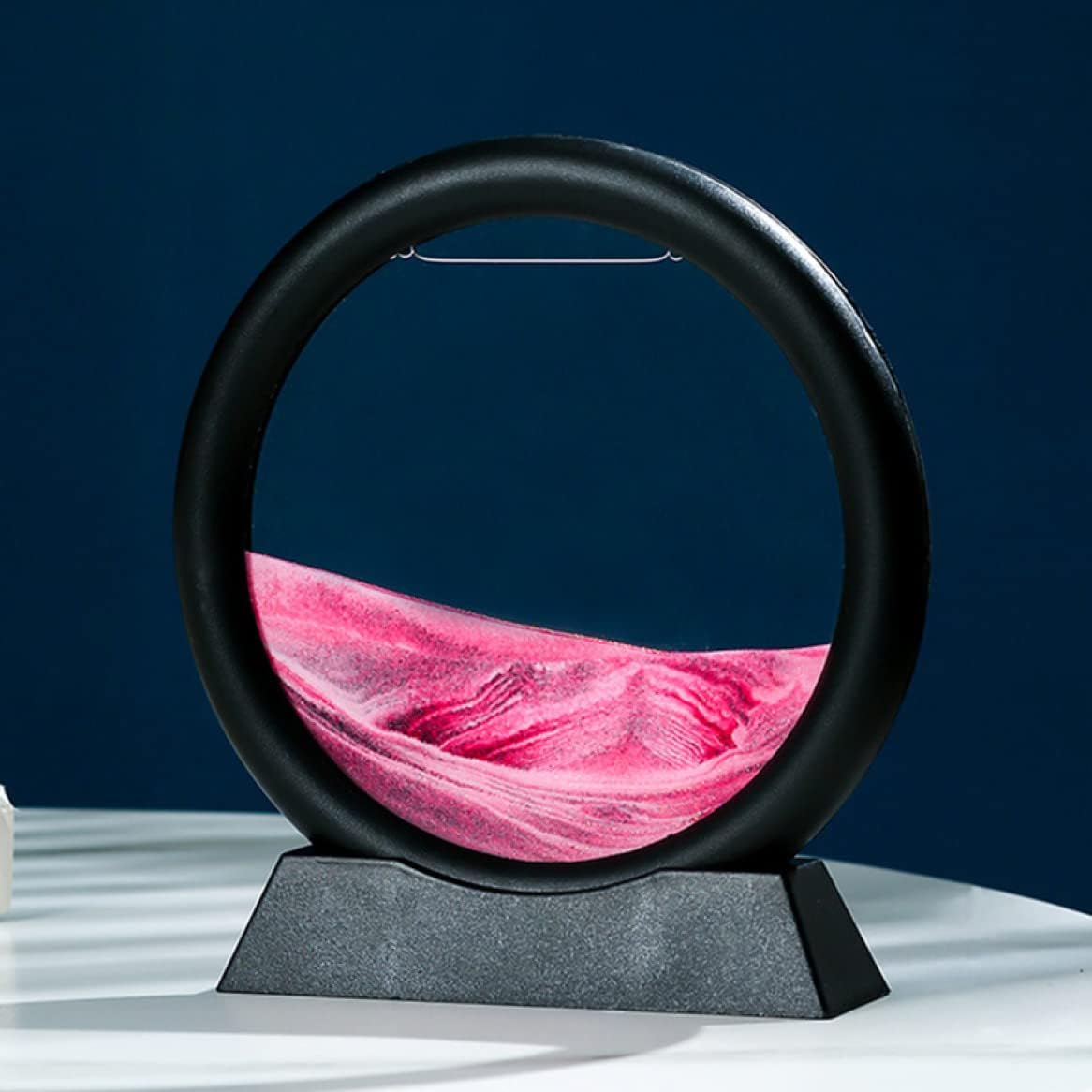 サンドピクチャー ブルー サンド タイプ 砂絵 置き型 3D砂時計 アート インテリア 砂 おしゃれ 綺麗 ユニーク サンド ピクチャー 引っ越し祝い オブジェ お洒落置き物 綺麗なプレゼント お洒落