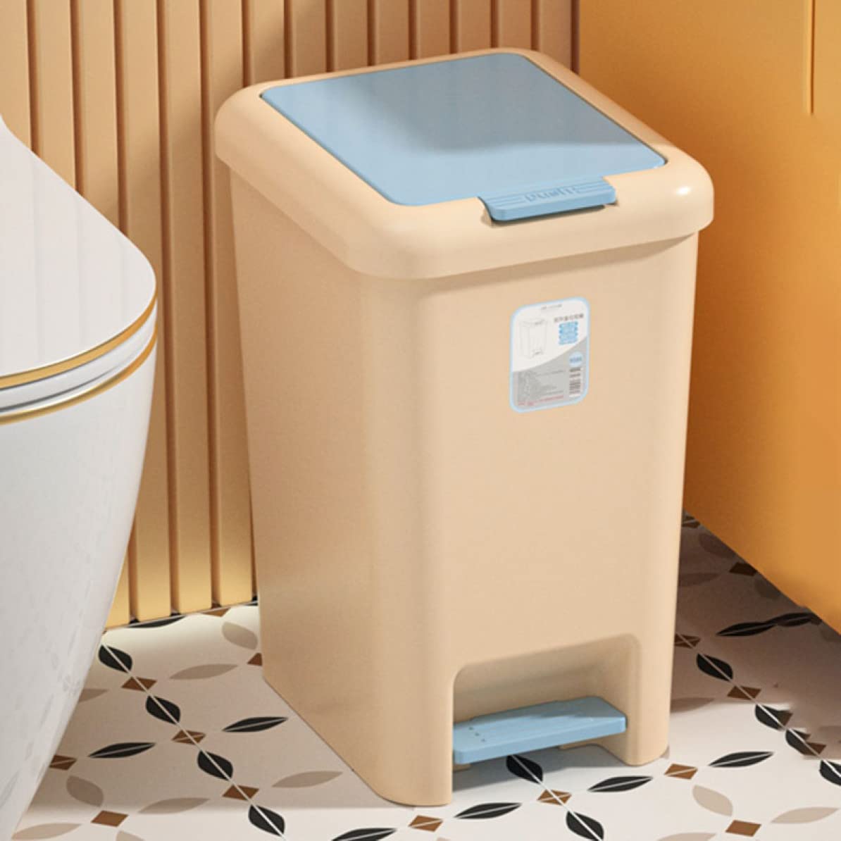 ゴミ箱 臭気防止 ゴミ袋が見えない ごみ箱 スリム フタ ペダル式ゴミ箱 10L 分別 プッシュ式 ふた付き キャスター付き 可愛い オフィス キッチン 蓋 リビング プラスチック 分別ゴミ箱 ペール