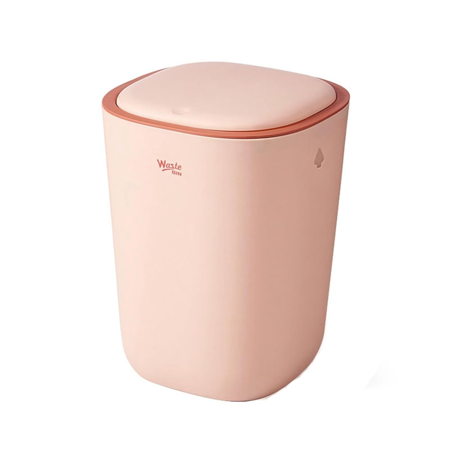 ゴミ箱 ふた付き 12L ダストボックス 角型 プッシュ式 ごみ箱 スリム おしゃれ 抗菌 消臭 密閉 音無し 部屋 キッチン リビングルーム トイレ 浴室 オフィス用 プラスチック ピンク|Yokos