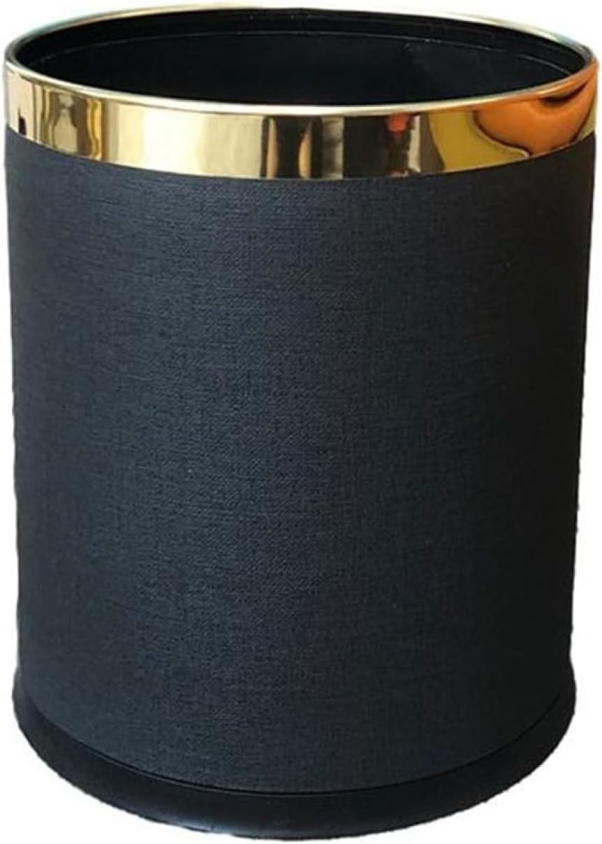 ゴミ箱 フタなし 10L ダストボックス 丸型 ごみ箱 ゴミ袋が見えない スリム おしゃれ シンプル 抗菌 キッチン 部屋 リビングルーム トイレ 浴室 オフィス用 プラスチック ブラック