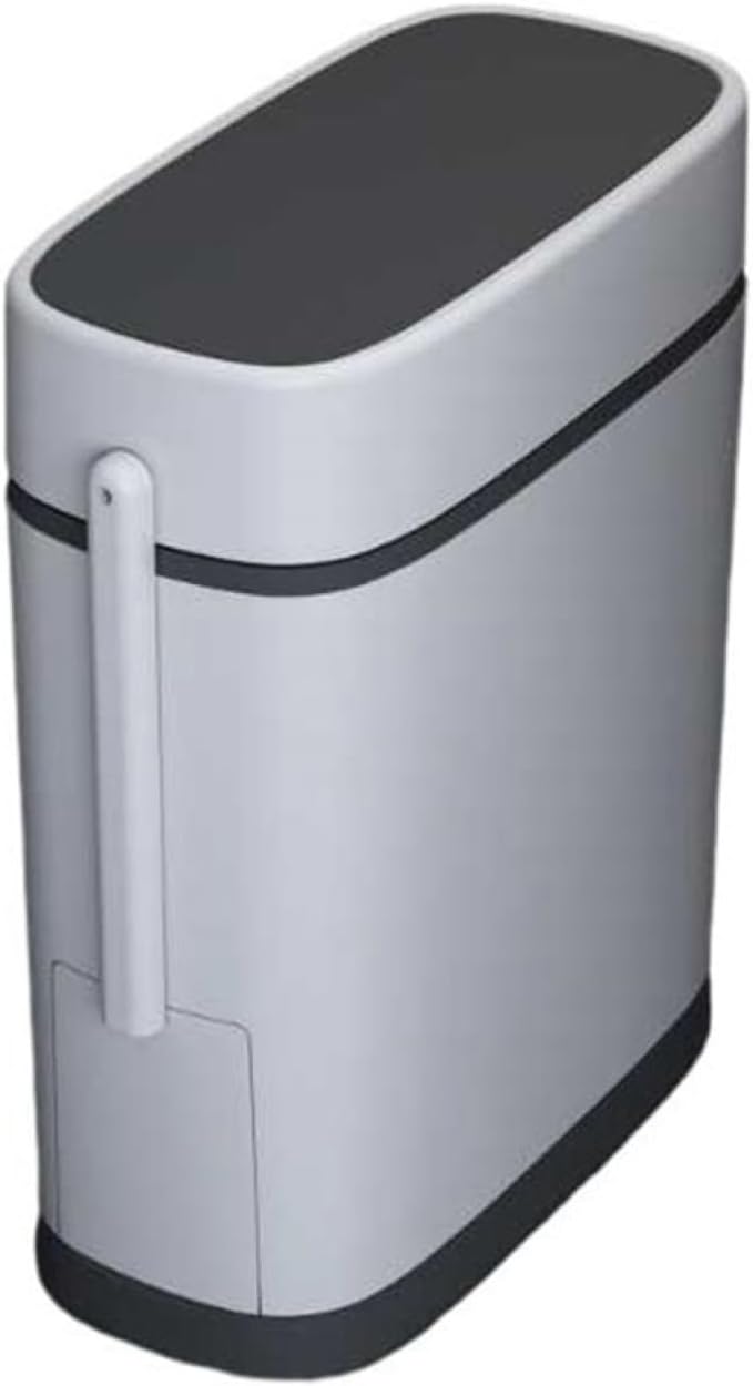 ゴミ箱 ふた付き 14L ダストボックス 角型 プッシュ式 ごみ箱 スリム おしゃれ 抗菌 消臭 密閉 音無し トイレ 浴室 プラスチック ブラック