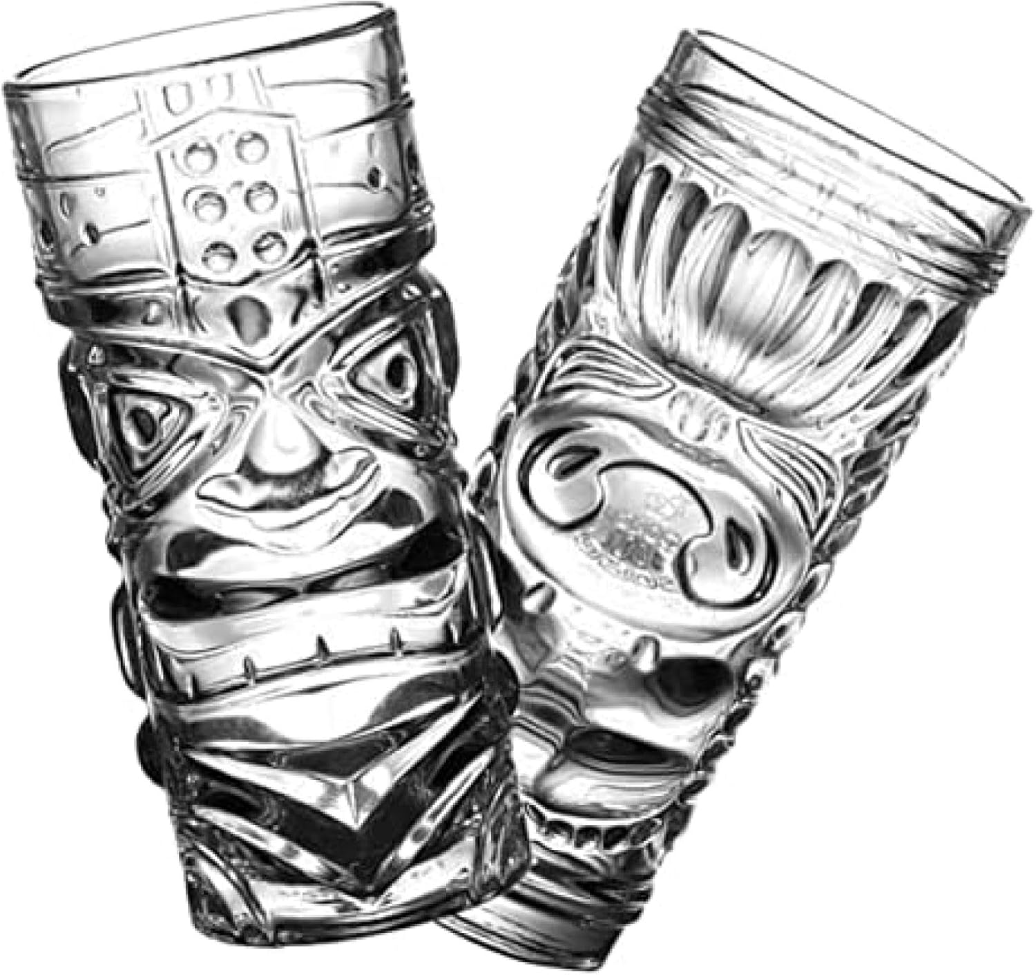 【20%OFFクーポン～】2個 飲料カップ ゴブレット カクテルカップ ハワイアンコーヒー ヘッドカップ ノベルティ ハワイアンパーティー 面白いコーヒーカップ バーボングラス ティキマグ