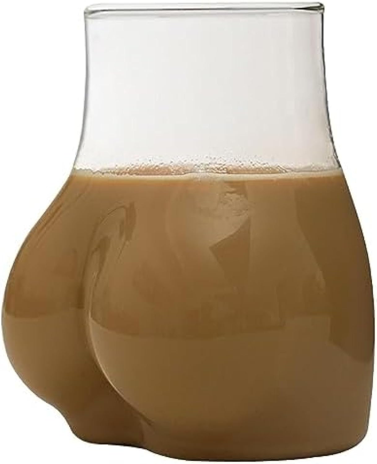 【20%OFFクーポン~】ボディシェイプガラスカップ お尻ドリンクグラス お尻の形のマグ 人体カップ お尻 マグカップ おもしろカップ ビールグラス 透明ガラスコップ 面白いお尻の形のビールグラスお尻クリアジュースティーコーヒ|Yokos