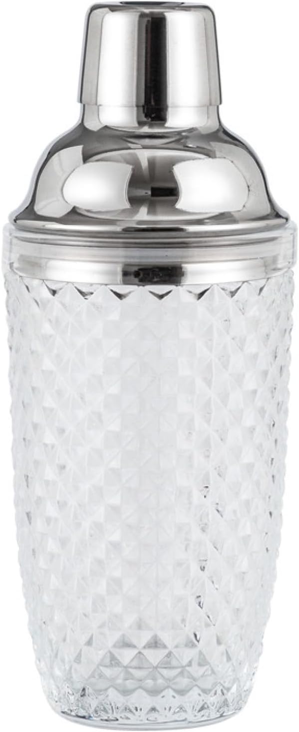 【20%OFFクーポン～】ガラススノーカップ 400ml カクテル ドリンクシェーカー ボストンシェーカー スノーカップ ミルクティーショップ スノーケトル スケール付き バー用 ドリンク混合バーツール