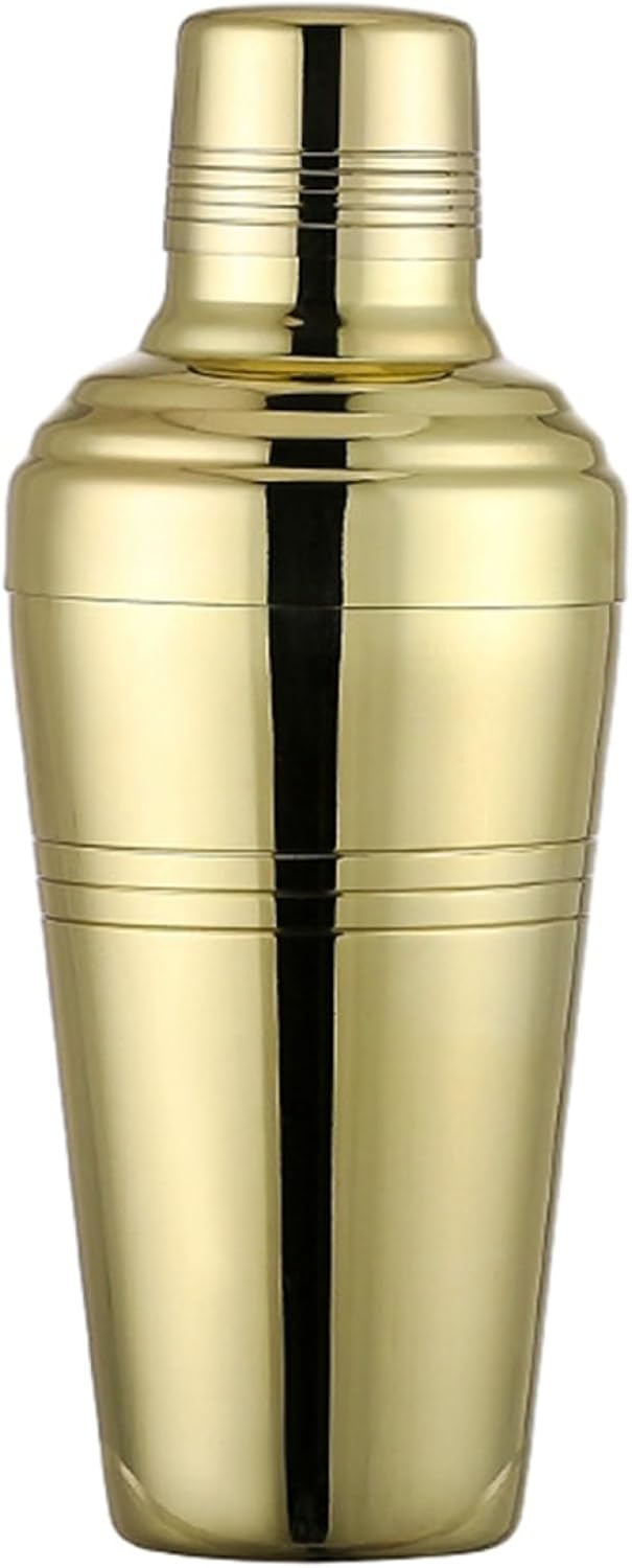 【20%OFFクーポン～】シェーカー ステンレス 510ml O型 金色 スノーグラムカップ ーテンダーツール 丸キャップ付 一般的に使用される バーアクセサリー バーテンダーツール