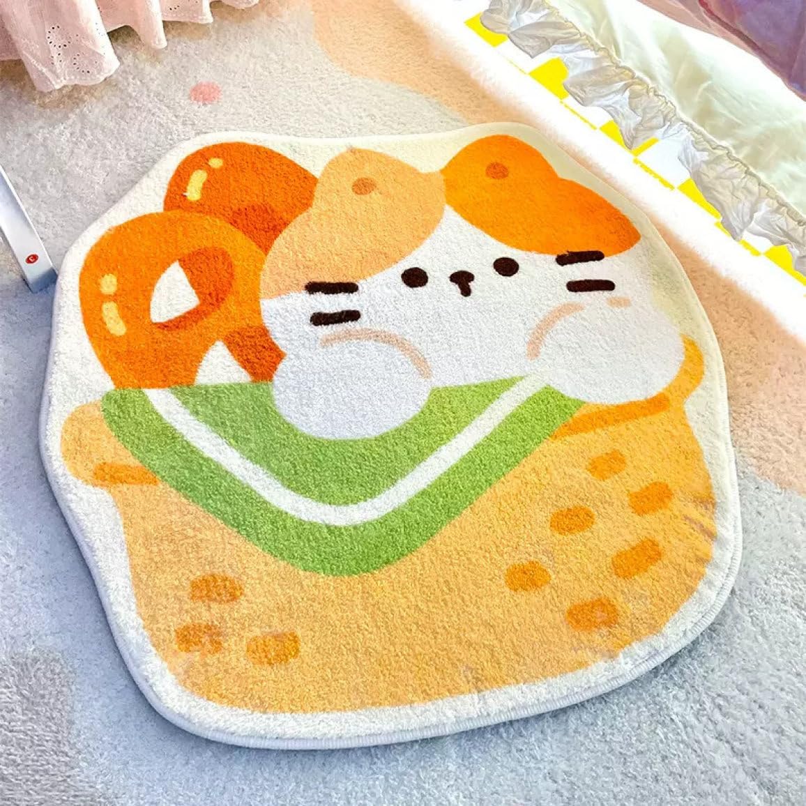 【20%OFFクーポン】ラグ カーペット 洗える ラグマット じゅうたん シャギーラグ 絨毯 カラー5 防ダニ 滑り止め付き ふわふわ 60*60 床暖房対応 センターラグ 長方形 薄手 フロアマット 低反発 リビング 寝室