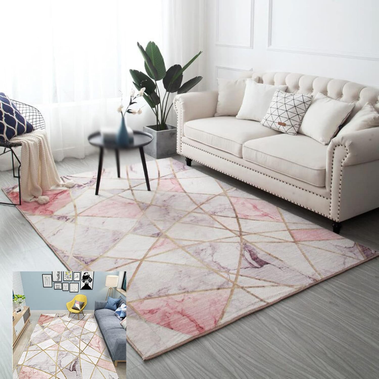 【20%OFFクーポン】カーペット ラグ マット ゴブラン ペルシャ風 洗える おしゃれ カラー オールシーズン適用 40X60 床暖房対応 民族風 モノトーン ペルシャ ホットカーペット対応 床暖房 クラシックドームデザイ｜Yokos