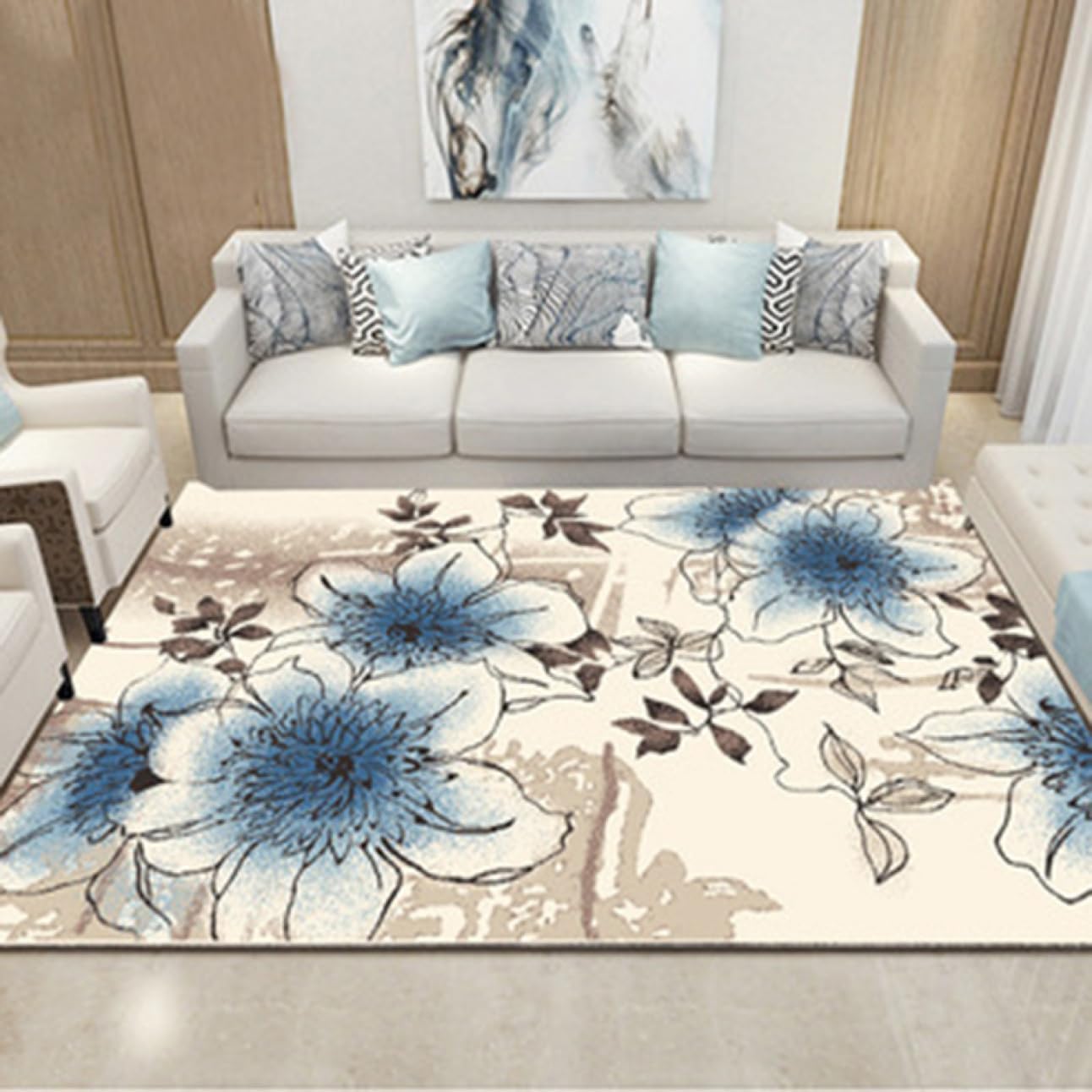 【20%OFFクーポン~】ペルシャ風 デザイン カーペット 60*90cm ペルシャ柄 おしゃれ 滑り止め 低反発 防音 クッション性 床暖対応 カラー14 ホットカーペット対応 キリム柄 ヨーロピアン柄 北欧テイスト 大判サ