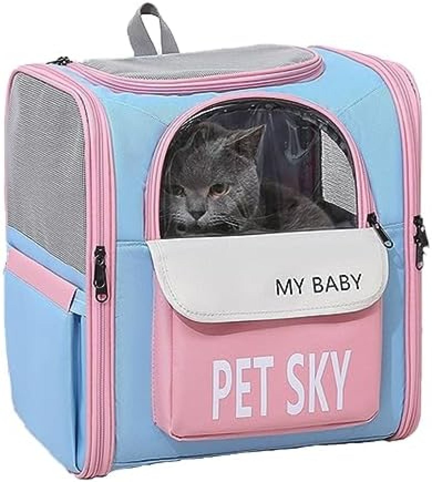 【20%OFFクーポン～】犬 猫 ペット リュック キャリー バッグ バックパック 猫 キャリーバッグ 犬キャリーバッグ 持ち運び便利 大容量 通気性 安定性 ペットキャリー 猫/小型犬/小動物用 交通機関/旅行/通院/災害避
