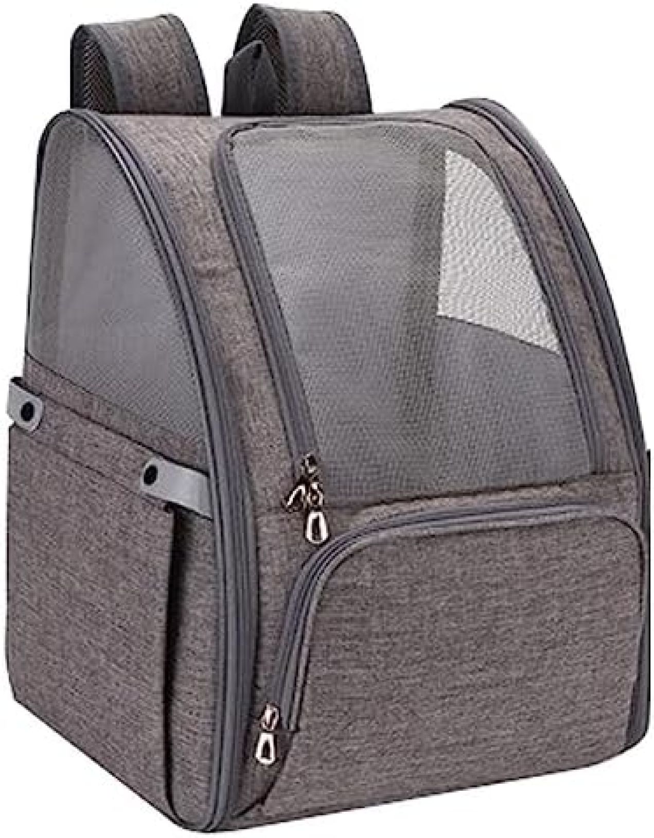 【20%OFFクーポン～】猫用ペットリュック - 小型犬用脱走防止バックル 犬用旅行バックパック、バックパックペットキャリア、拡張可能、通気性小型犬猫用旅行用ハイキング用
