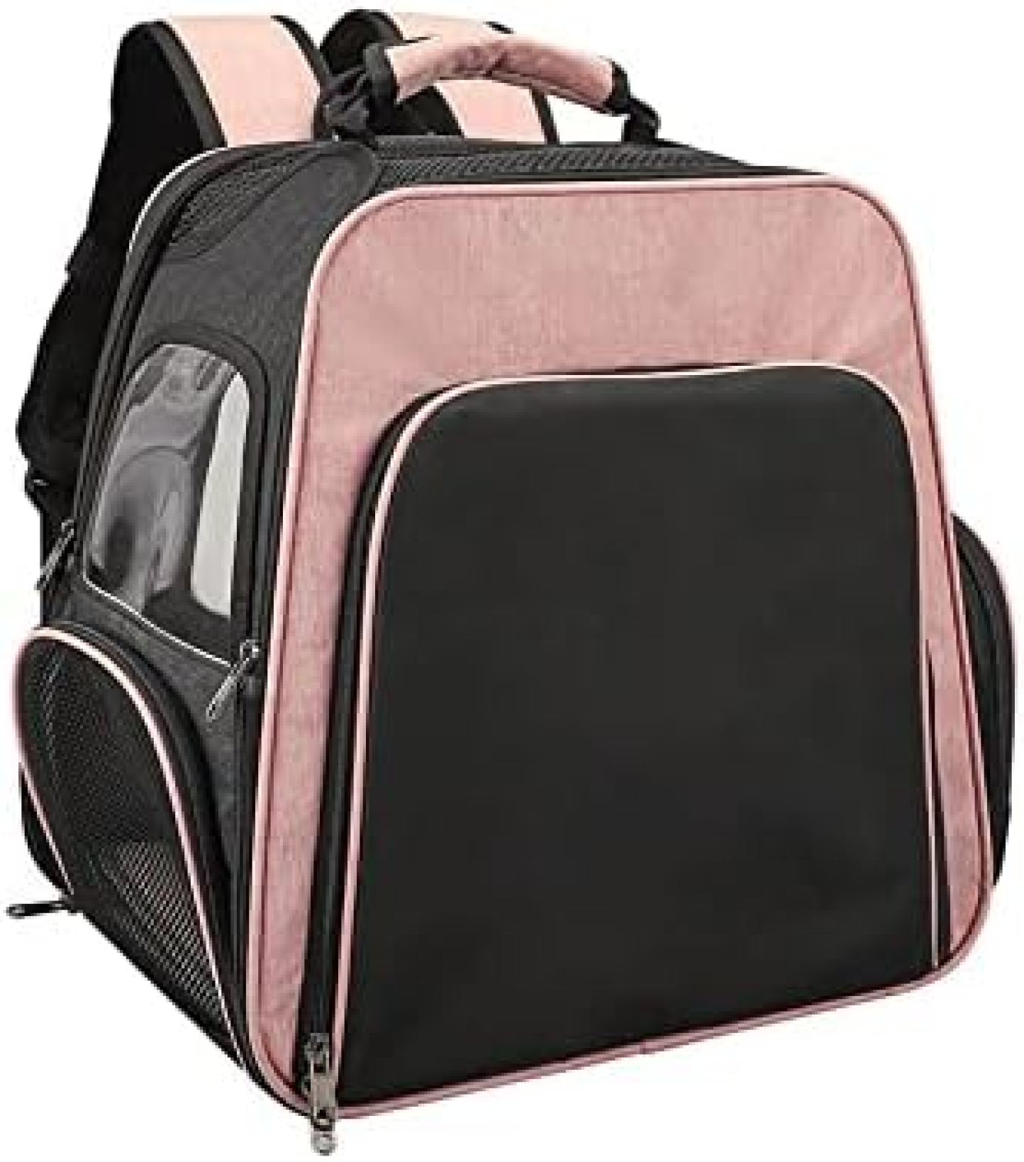 【20%OFFクーポン～】犬猫用 ペットキャリー キャスター付き キャリーバッグ リュック ペット 拡張可能 折りたたみ可 小型犬?小動物用 旅行/通院/災害避難 ピンク 11,199円
