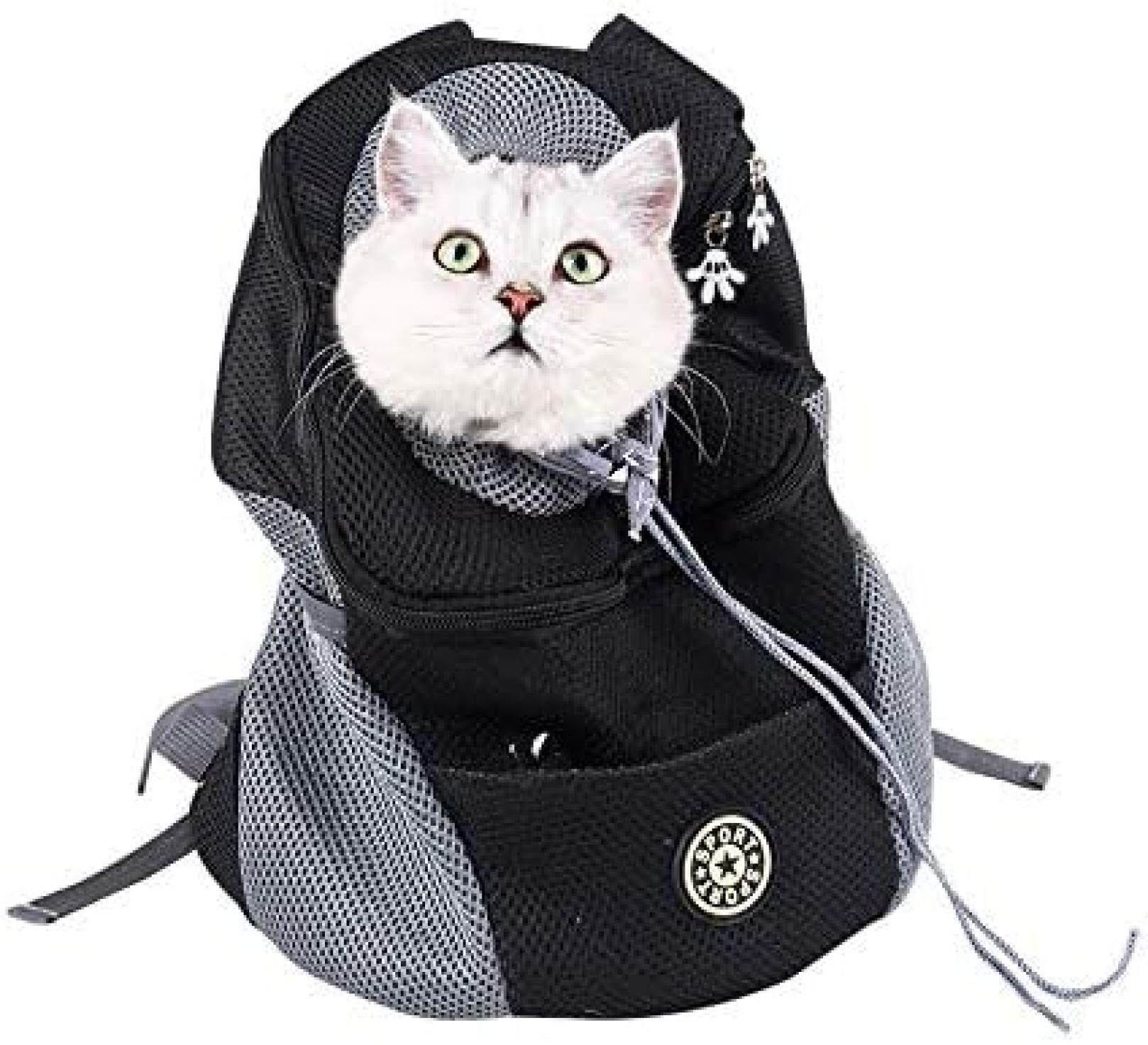 【20%OFFクーポン～】ペットキャリーバッグリュック 猫リュック 犬 リュック通気性抜群 犬キャリーバッグ 猫キャリーバッグ 折り畳み式の ペットリュック 洗い簡単と飛び出し防止 ペットきゃりーバッグ リュック お出かけに便