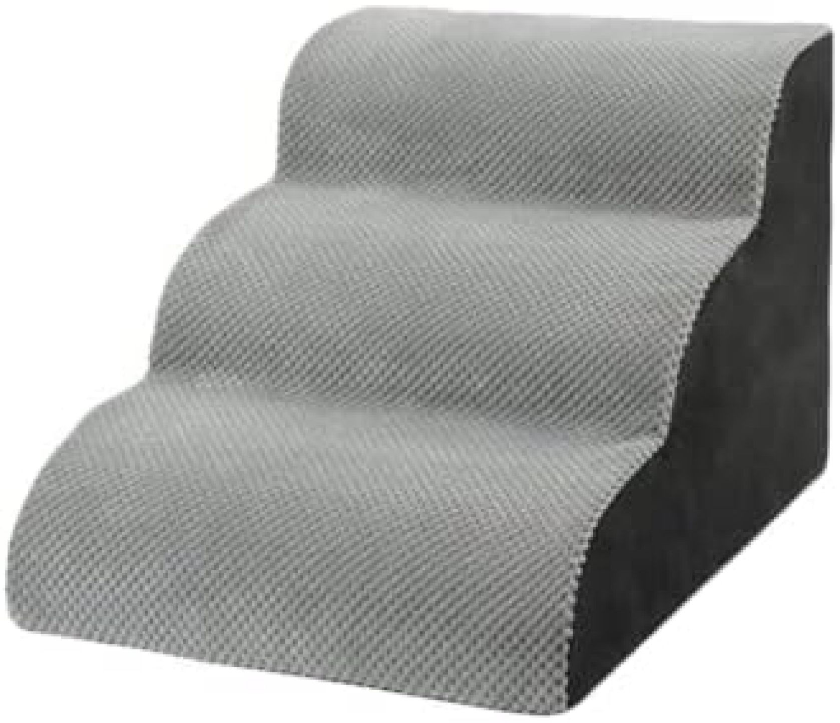 【20%OFFクーポン】犬 階段 犬 ステップ スロープ 3/4段 ペット用ステップ 滑り止め ドッグステップ ソファに適用 ドッグ介護用 心地よい グレー (3層)