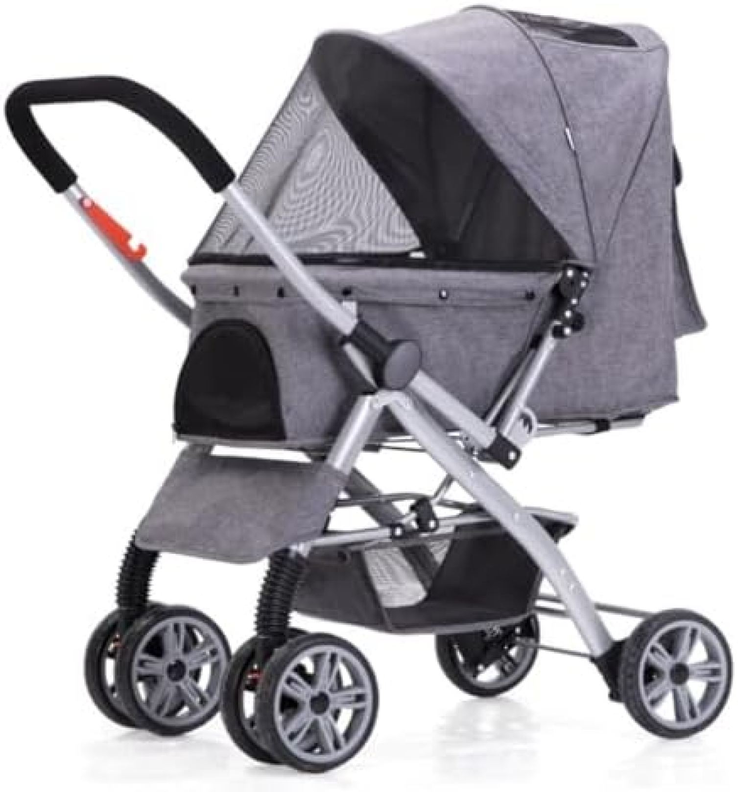 【20%OFFクーポン～】ペットバギー ペットベビーカー 犬ベビーカー 猫ベビーカー ペットカート ベビーカー 犬 猫 バギー 多頭 ワンクリック折りたたみ クイックインストール 双方向ペットベビーカー 犬カート