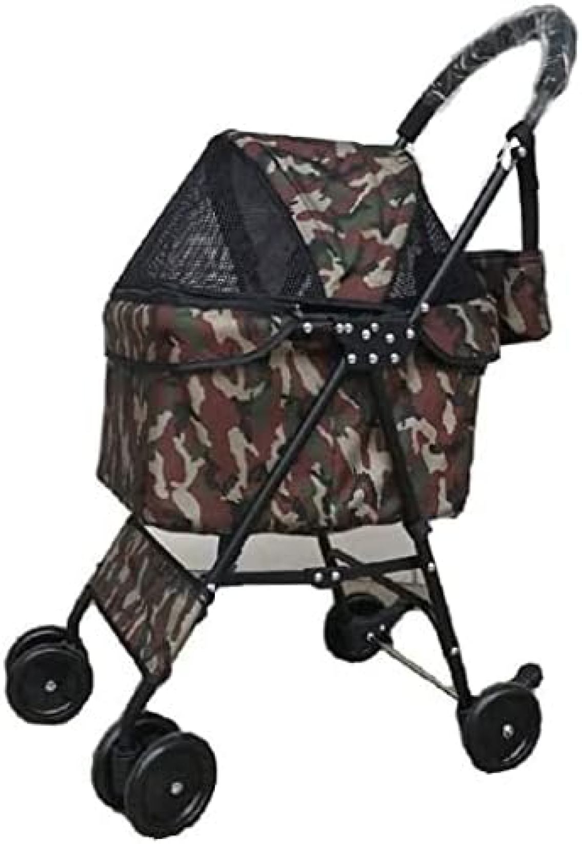 【20%OFFクーポン～】ダブル犬ベビーカー折りたたみペットベビーカーポータブル衝撃吸収 4 輪通気性猫と犬のペットカートペット旅行ベビーカー