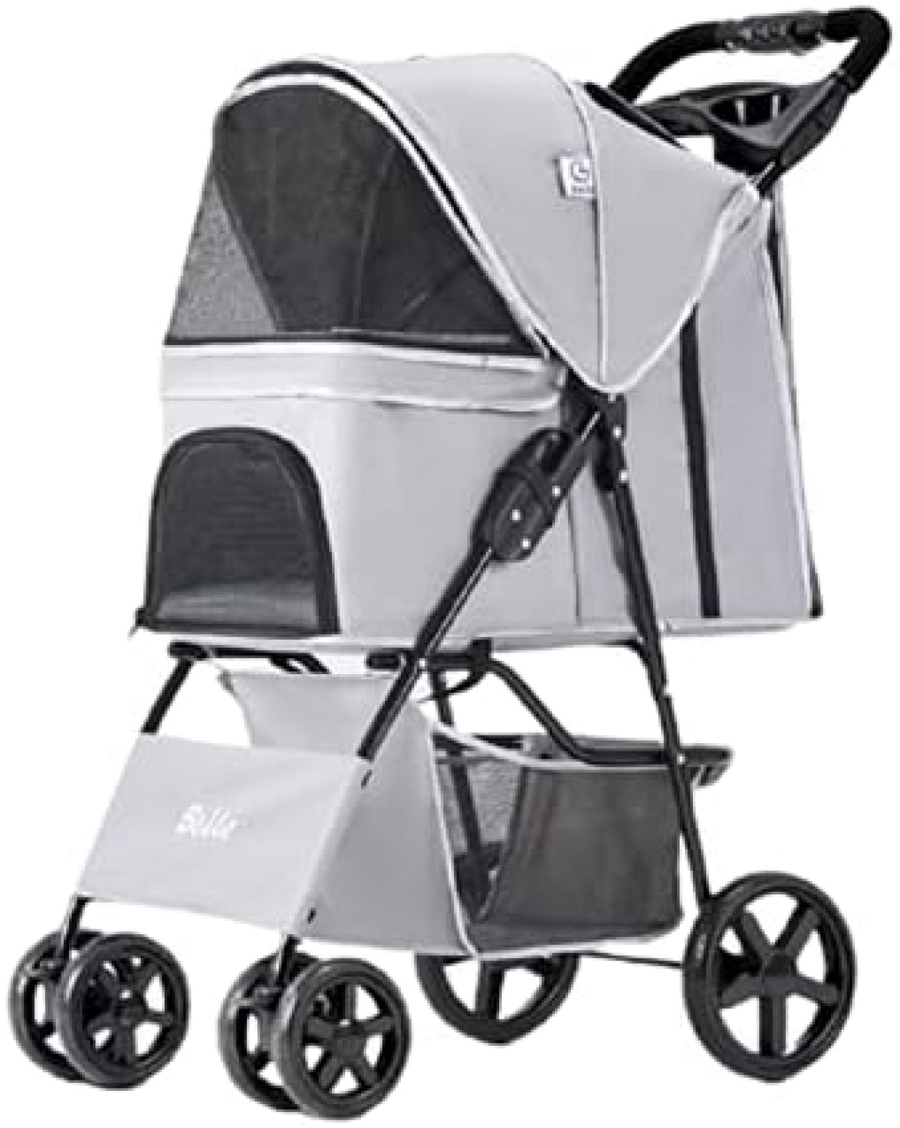 【20%OFFクーポン～】ペットカート 犬用ベビーカー 4輪 中型犬用 小型犬用ワンキートラベル折りたたみ自転車老犬 病気の犬 障害のある犬散歩に出かけるアウトドア旅行30kg以内