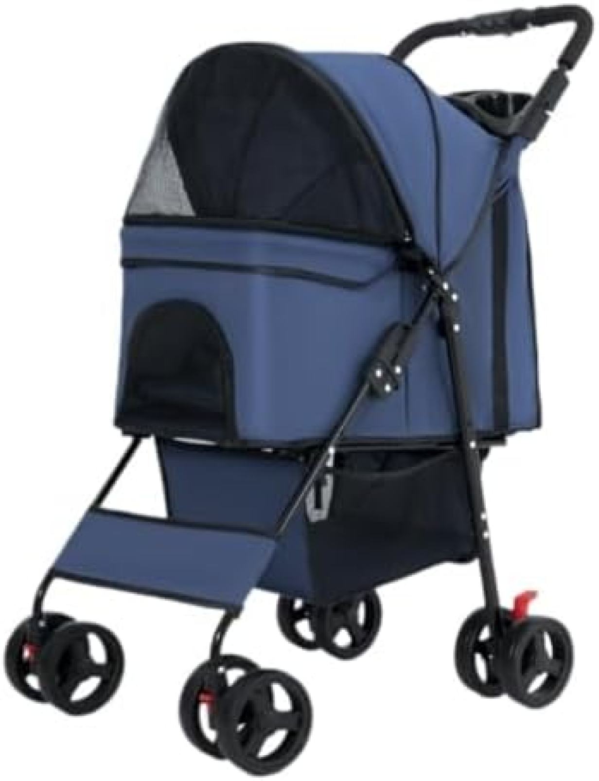【20%OFFクーポン～】ペット用ベビーカー ペット用ベビーカー 犬用ベビーカー 折りたたみ式ペット用ベビーカー 簡単設置 折りたたみ便利なディナートレイ 犬用カート 犬用ベビーカー