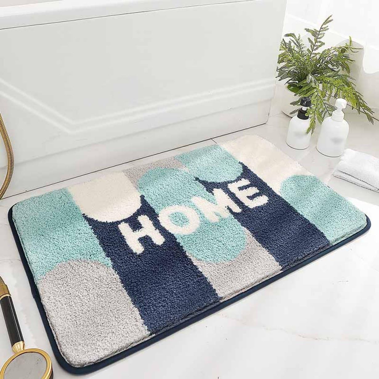 【20%OFFクーポン】バスマット 玄関マット ひまわり柄 足ふきマット 50*80cm 室内 屋外 滑り止め 北欧 おしゃれ 吸水 丸洗い 速乾 玄関 浴室 キッチン マイクロファイバー カラー3 吸湿性 花柄 屋内 室内