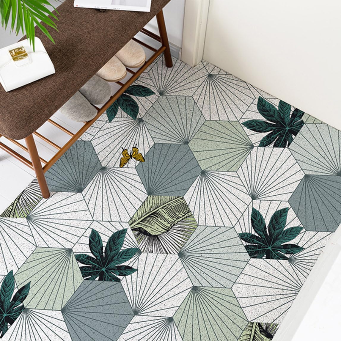【20%OFFクーポン】玄関マット 屋外 45x75cm 泥落とし 家庭用 ノンスリップ カラー9 玄関マット 室内ドアマット 足ふきマット PVCマット キッチンマット ドアマット 吸水 速乾 ラグ カーペット エントラン