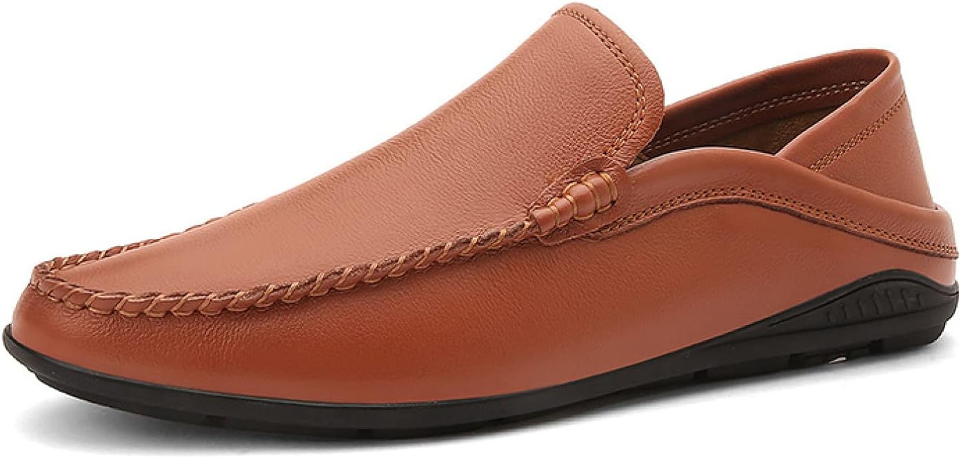 【20%OFFクーポン】ローファー メンズ 革靴 ドライビングシューズ メンズ 軽量 スリッポン モカシン メンズシューズ 通気性 カジュアルシューズ 学生靴 通勤 デッキシューズ 男子 茶色 ブラウン ラウンドトゥ 通学｜Yokos
