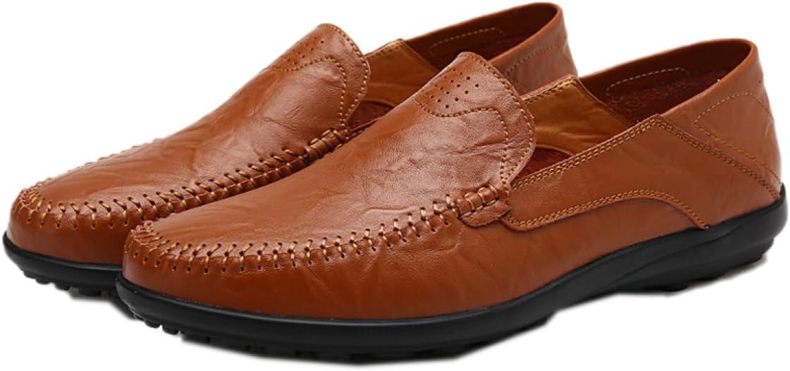 【20%OFFクーポン】メンズ ドライビングシューズ ビジネスシューズ 皮革 革靴 ローファー スリッポン モカシン お洒落 カジュアル デッキシューズ 紳士靴 手作り 立ち仕事 素足 春夏 カジュアル シューズ 大きなサイ｜Yokos